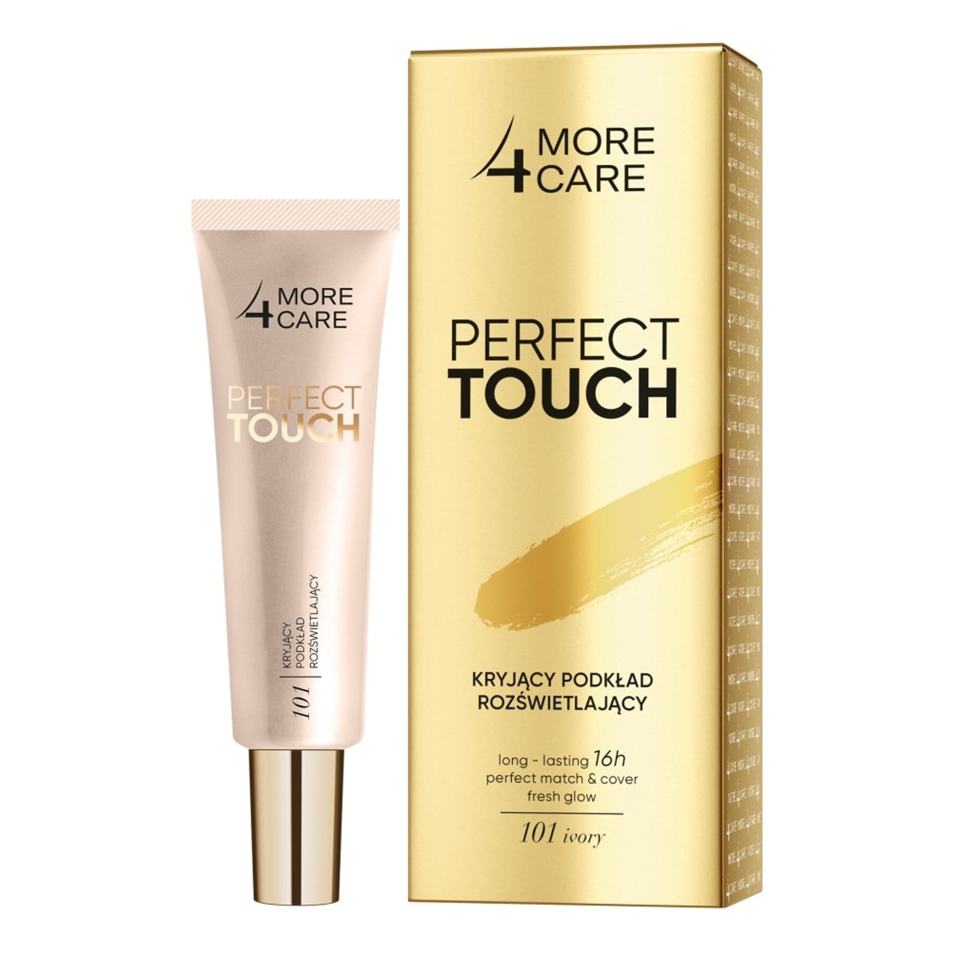 

More4Care Perfect Touch kryjący podkład rozświetlający 101 Ivory 30ml