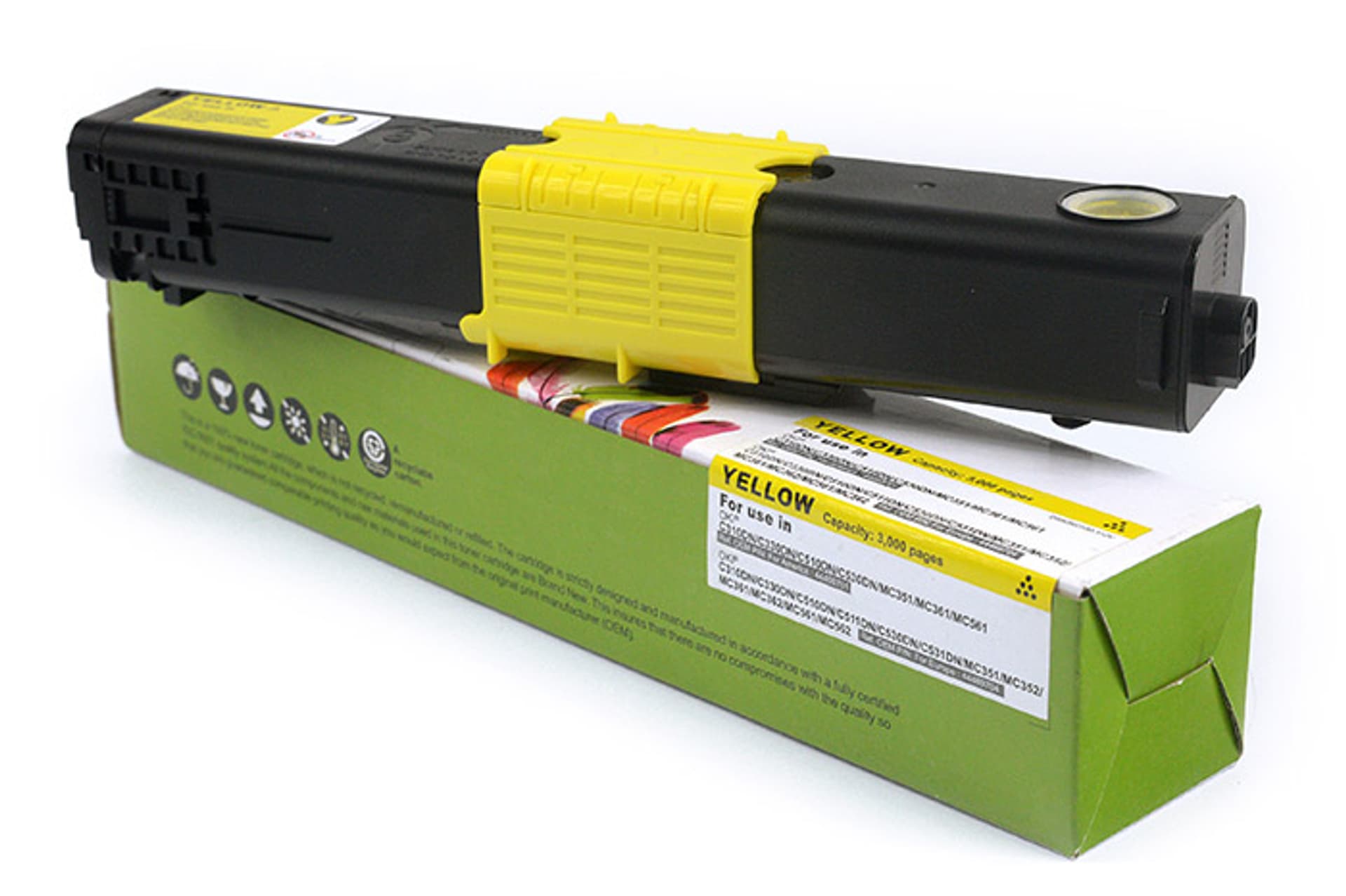 

Toner Cartridge Web Yellow OKI C310 zamiennik 44469704