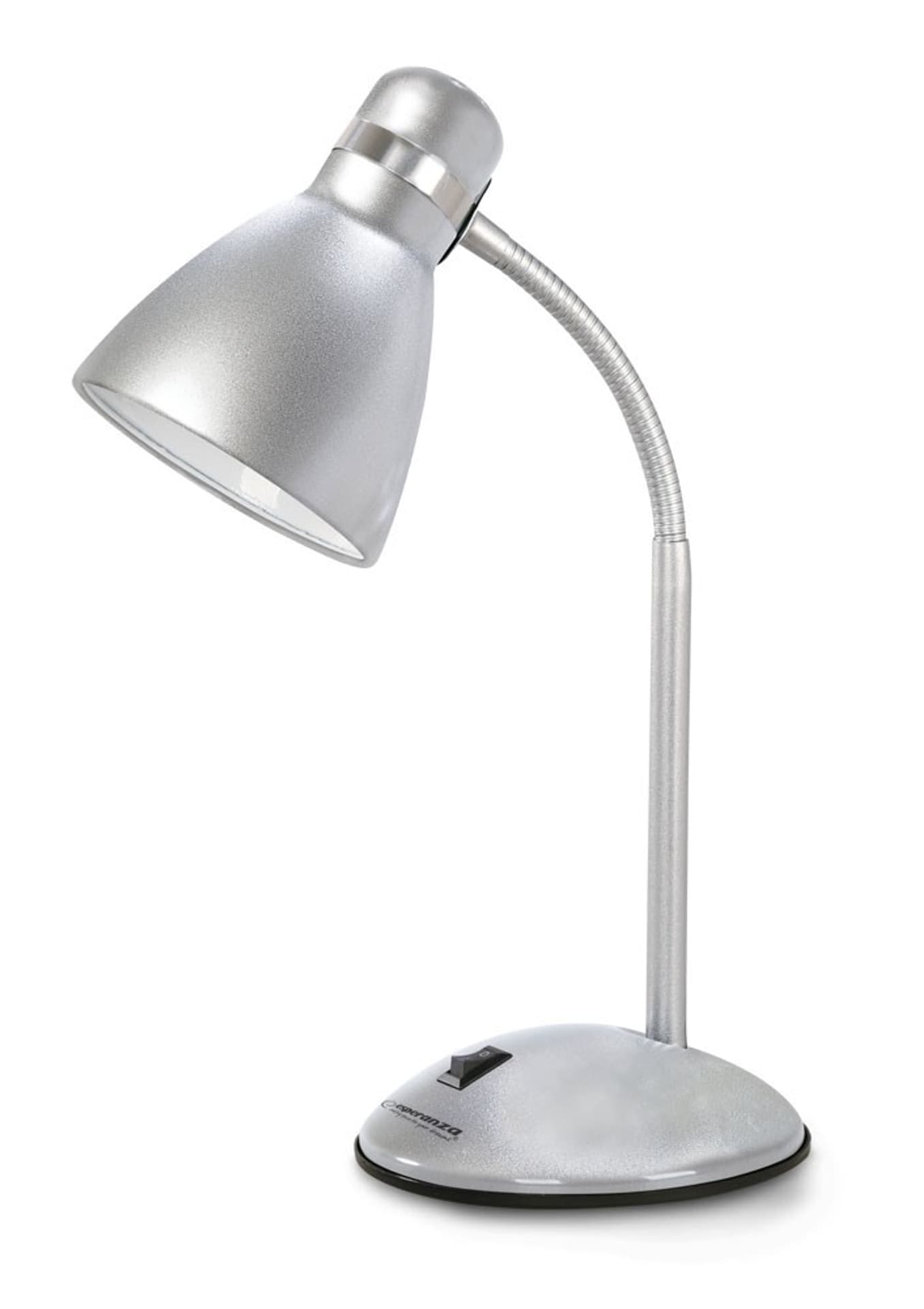 

ELD113S Esperanza lampka biurkowa e27 alkes srebrna