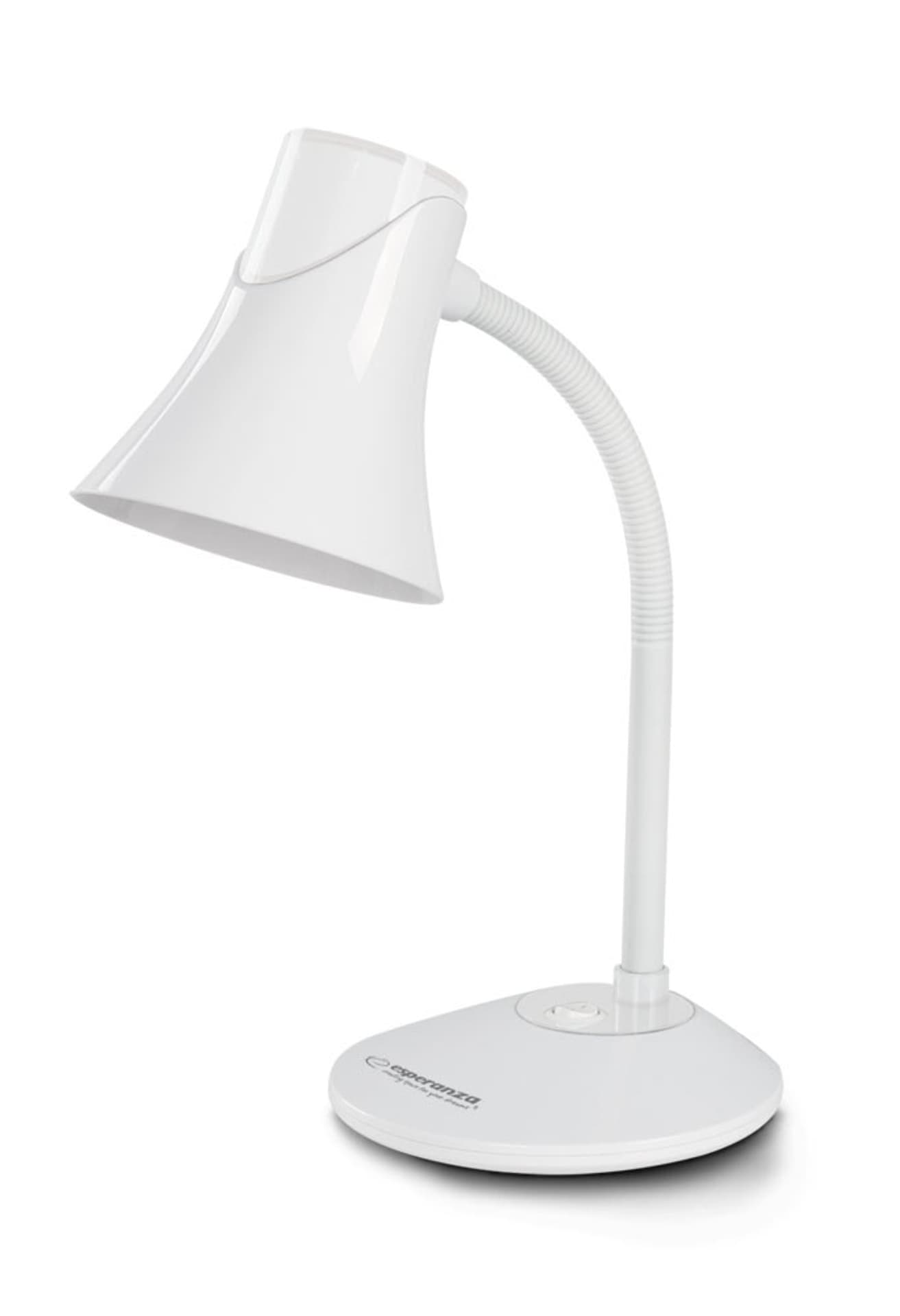 

ELD111W Esperanza lampka biurkowa e27 polaris biała