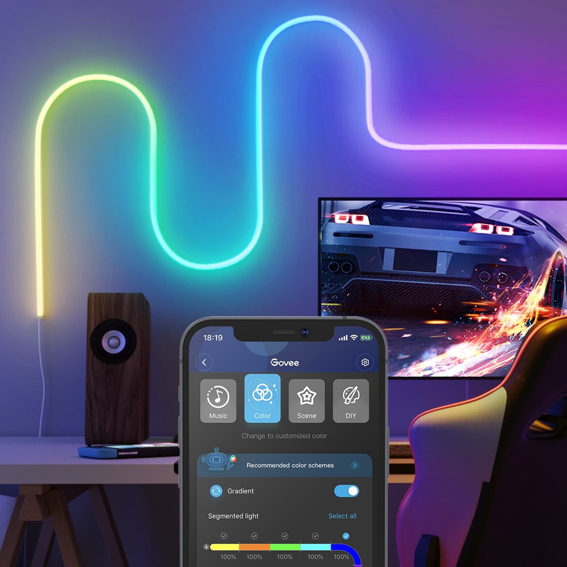 

GOVEE H61A0 NEON LED STRIP LIGHT (3 METER)
