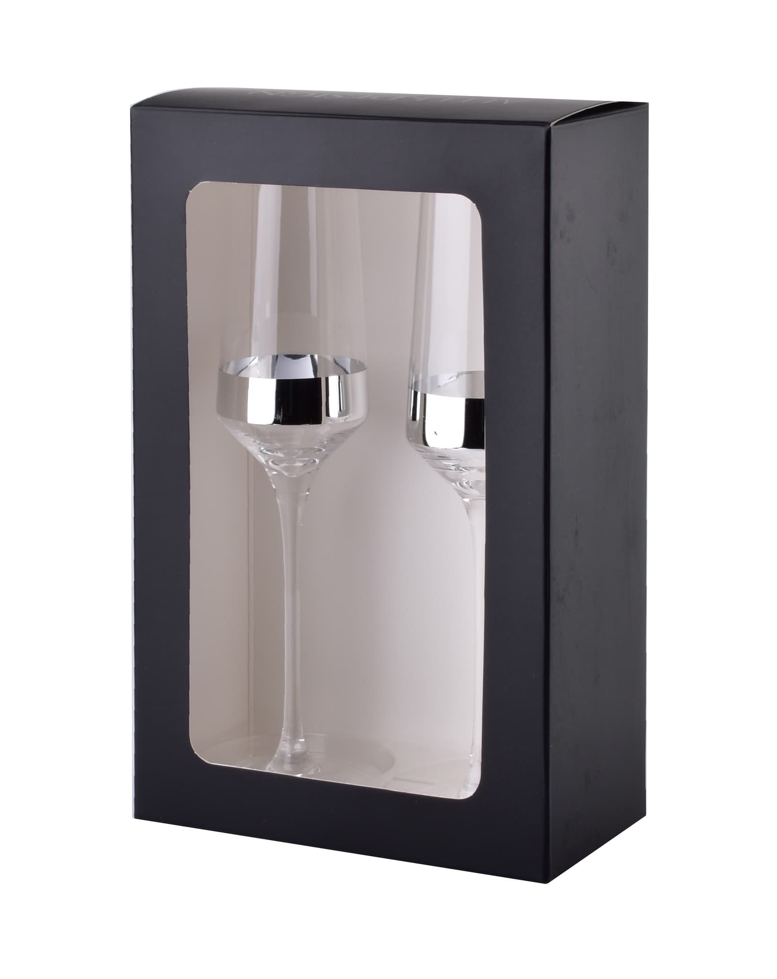 

MIRELLA SILVER Komplet 2 KIELISZKÓW SZAMPANA 220ml 4.2x6.5xh23.5cm