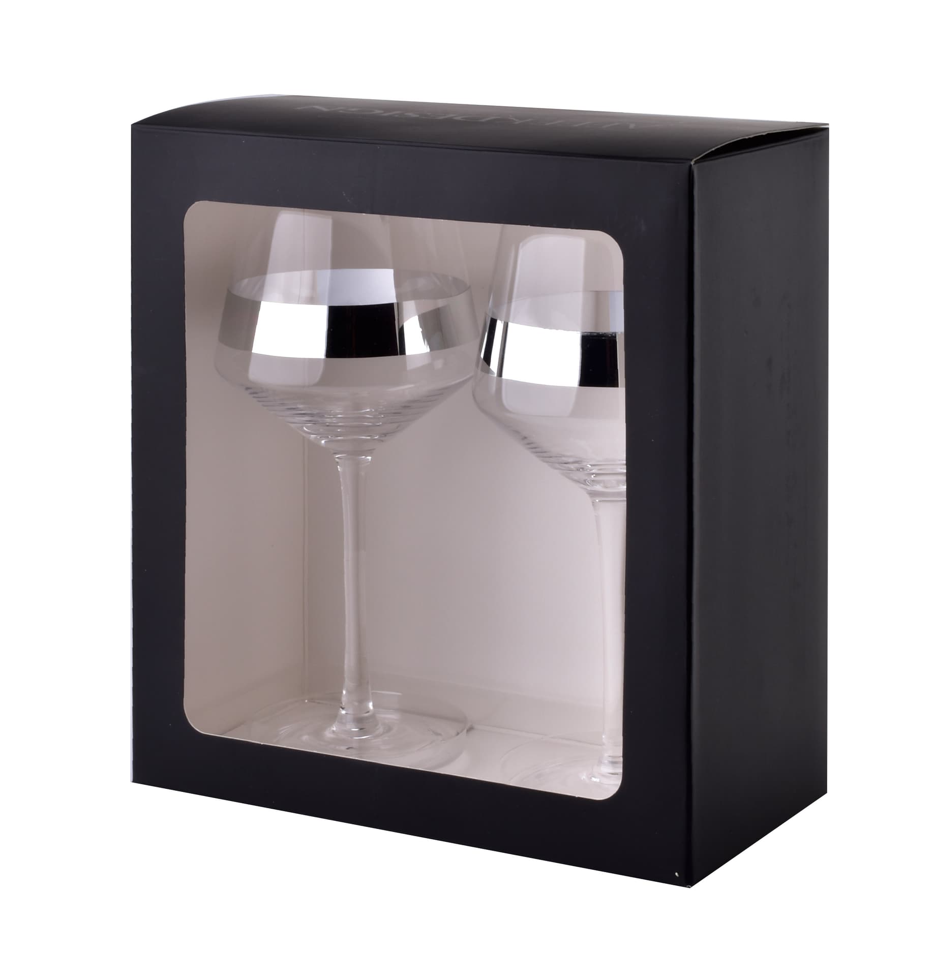 

MIRELLA SILVER Komplet 2 KIELISZKÓW DO WINA 580ml 6.9x7.9xh22.5cm