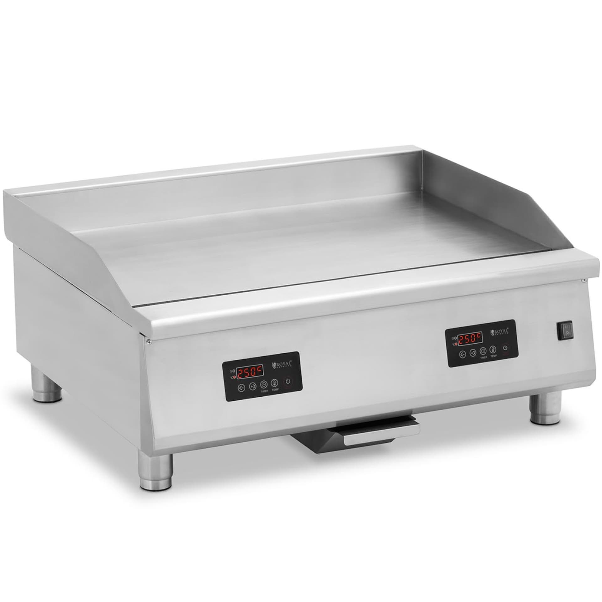 

Grill indukcyjny płyta grillowa gładka podwójna 910 x 520 mm 2 x 6000 W