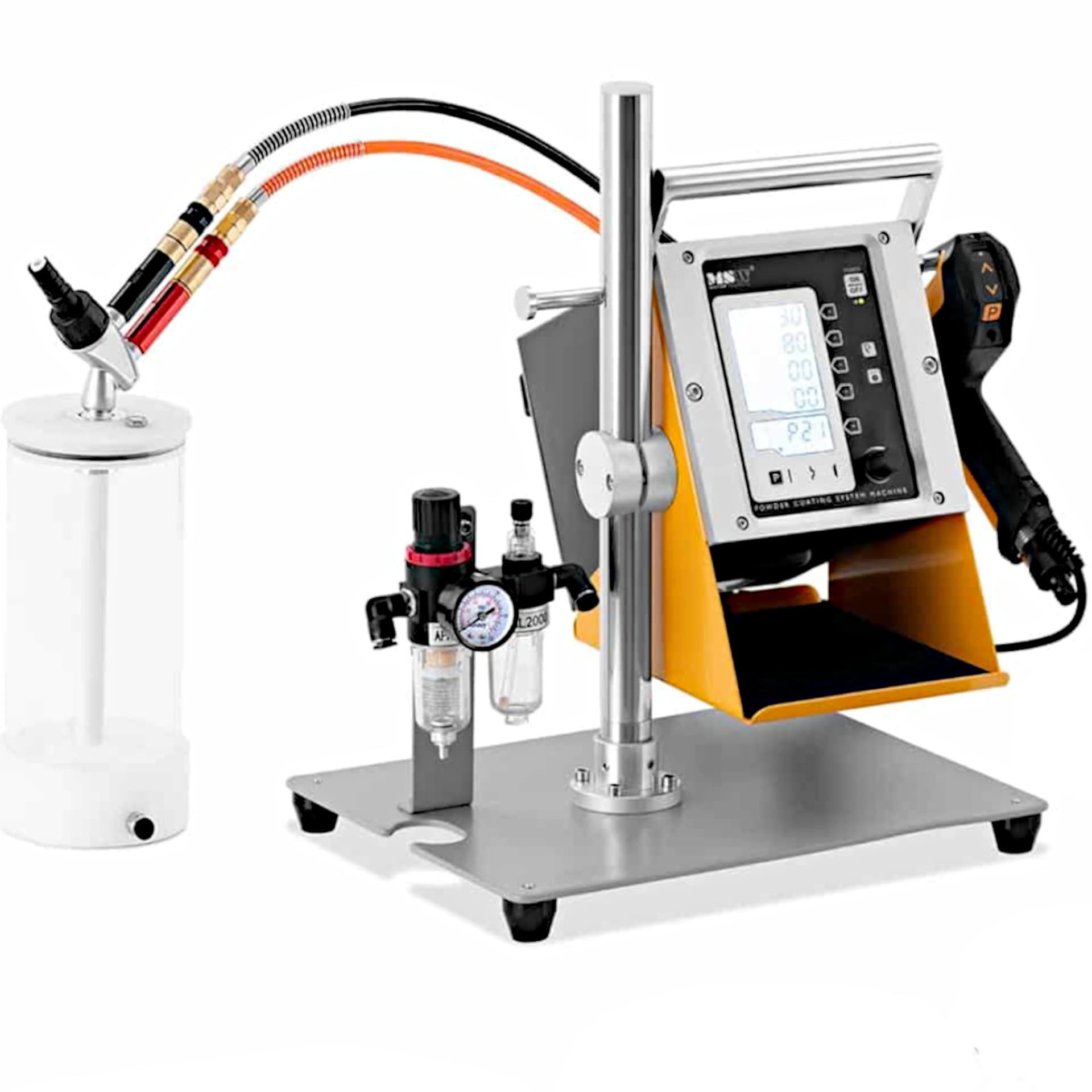 

Aplikator urządzenie pistolet do malowania proszkowego 1 l 10 bar- ZESTAW