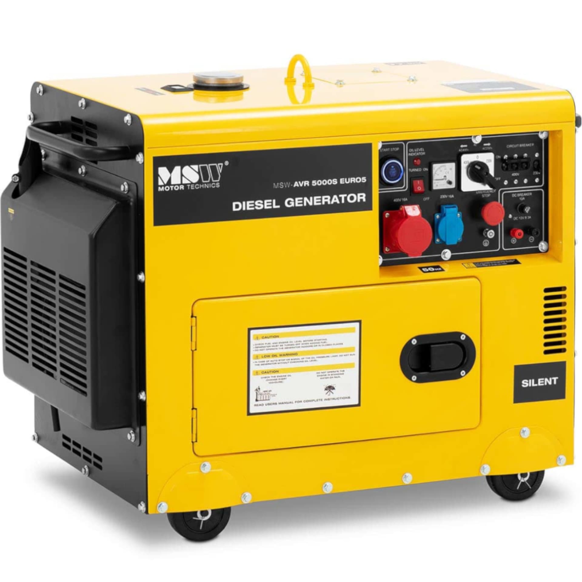 

Agregat prądotwórczy generator prądu Diesel 16 l 240/400 V 5000 W AVR