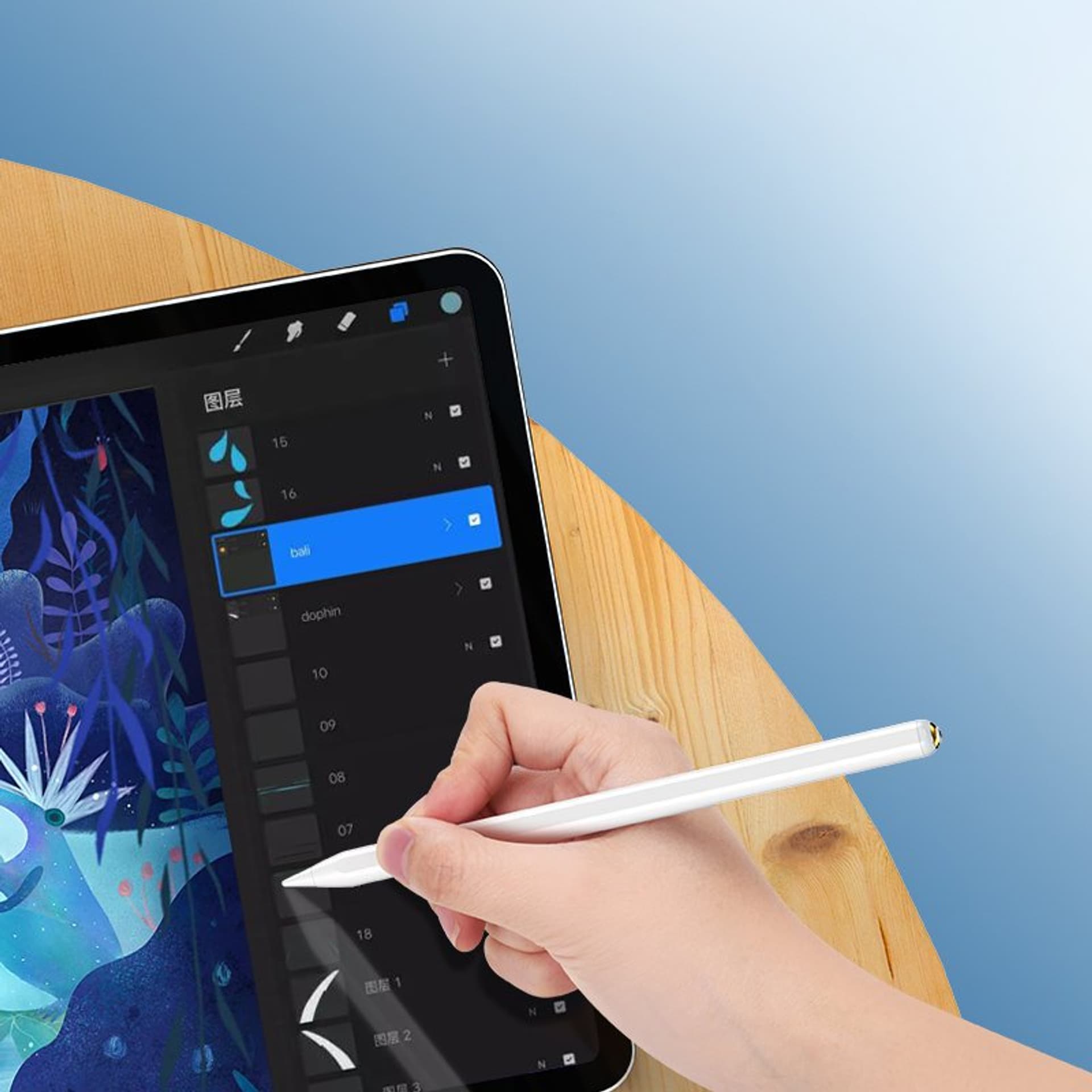 

Choetech pojemnościowy rysik stylus pen do iPad (aktywny) biały (HG04)