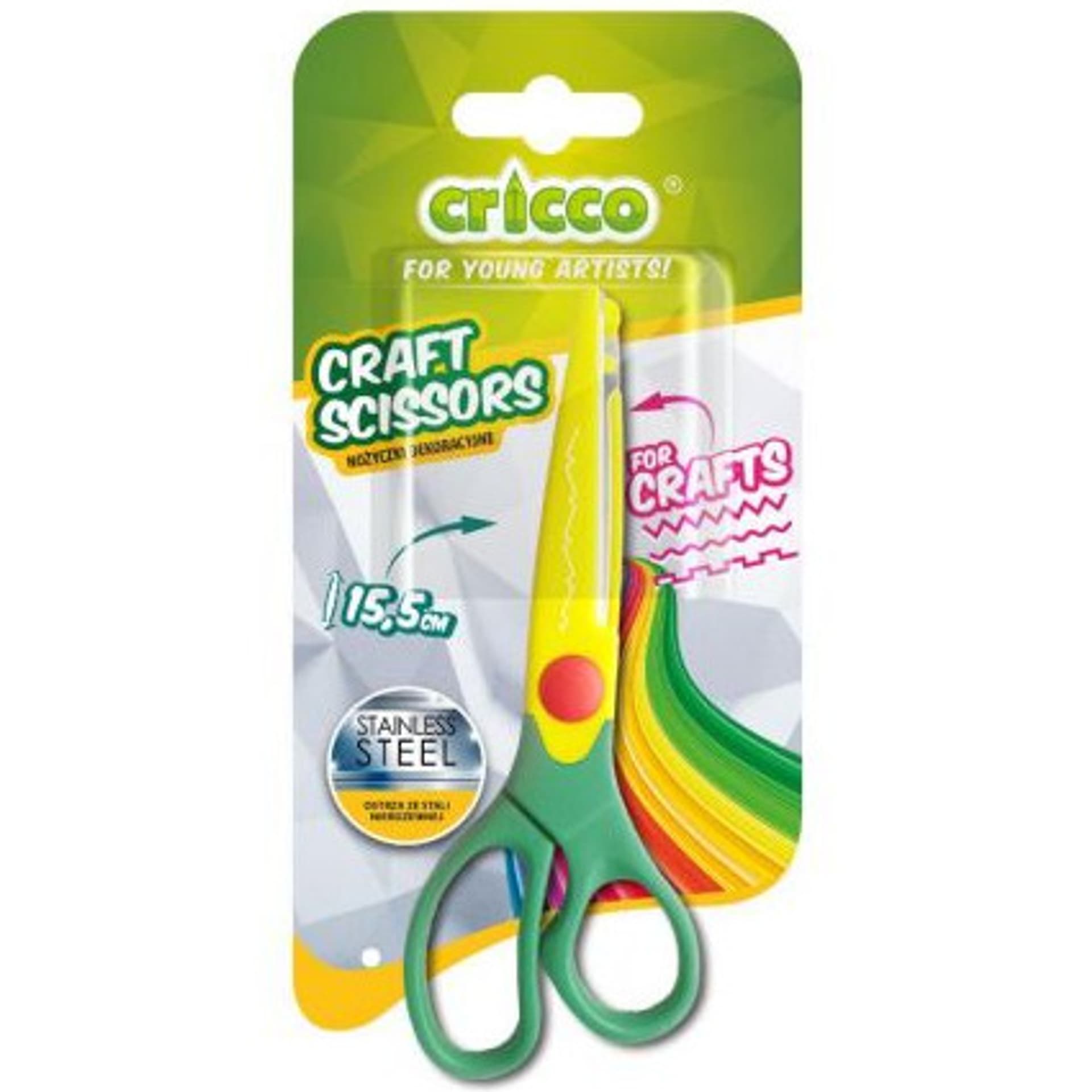 

Nożyczki CRICCO 15,5cm dekoracyjne CRAFT CR415 DAS