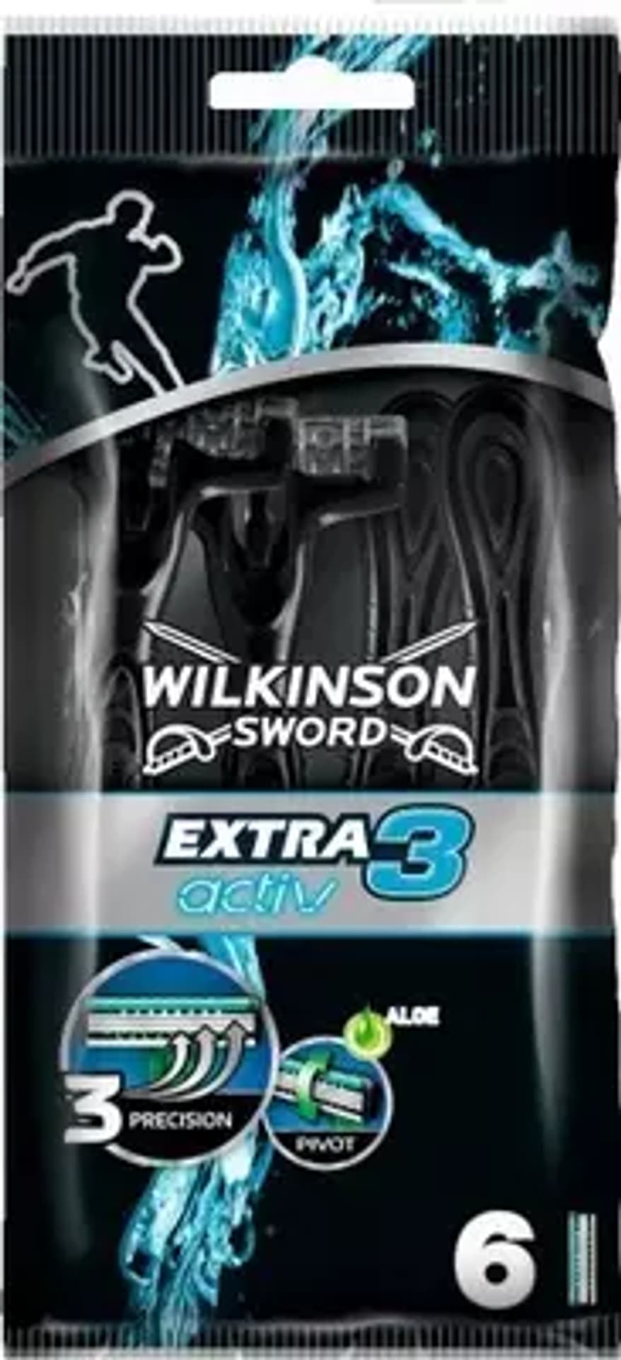 

Wilkinson Extra3 Activ Jednorazowe Maszynki do Golenia 6 szt.