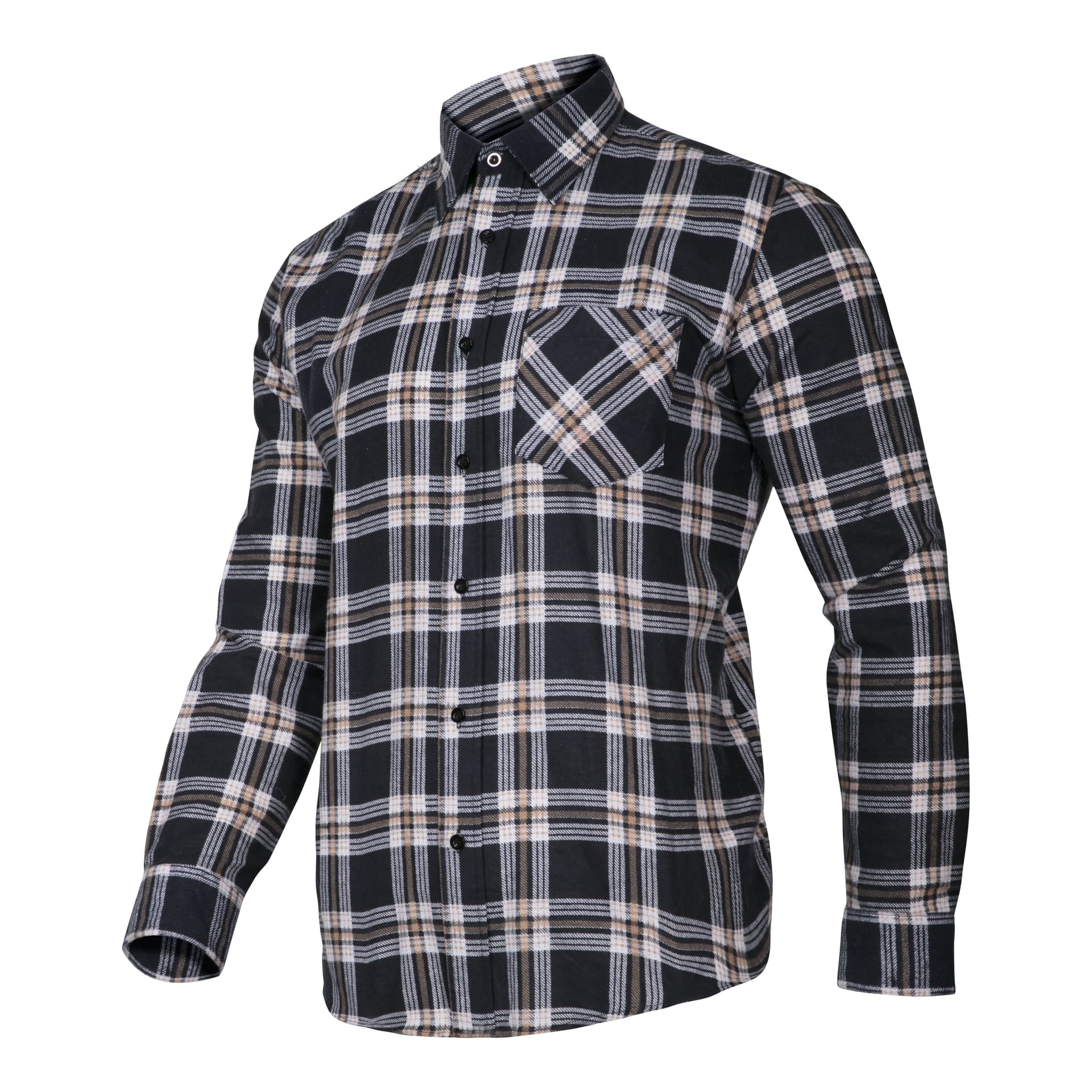 

Koszula flanelowa krata granat-beż., 120g/m2, "xl",ce,lahti