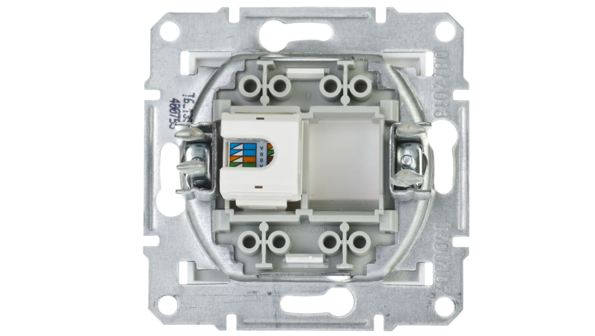 

ASFORA Gniazdo komputerowe pojedyncze RJ45 kat.5e bez ramki białe EPH4300721