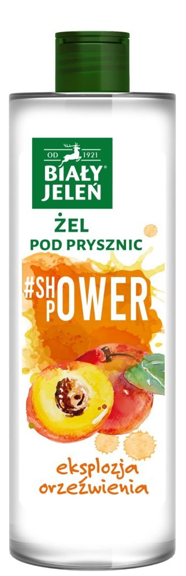 

Biały Jeleń #Shower Power Żel pod prysznic orzeźwiający - Brzoskwinia 400ml