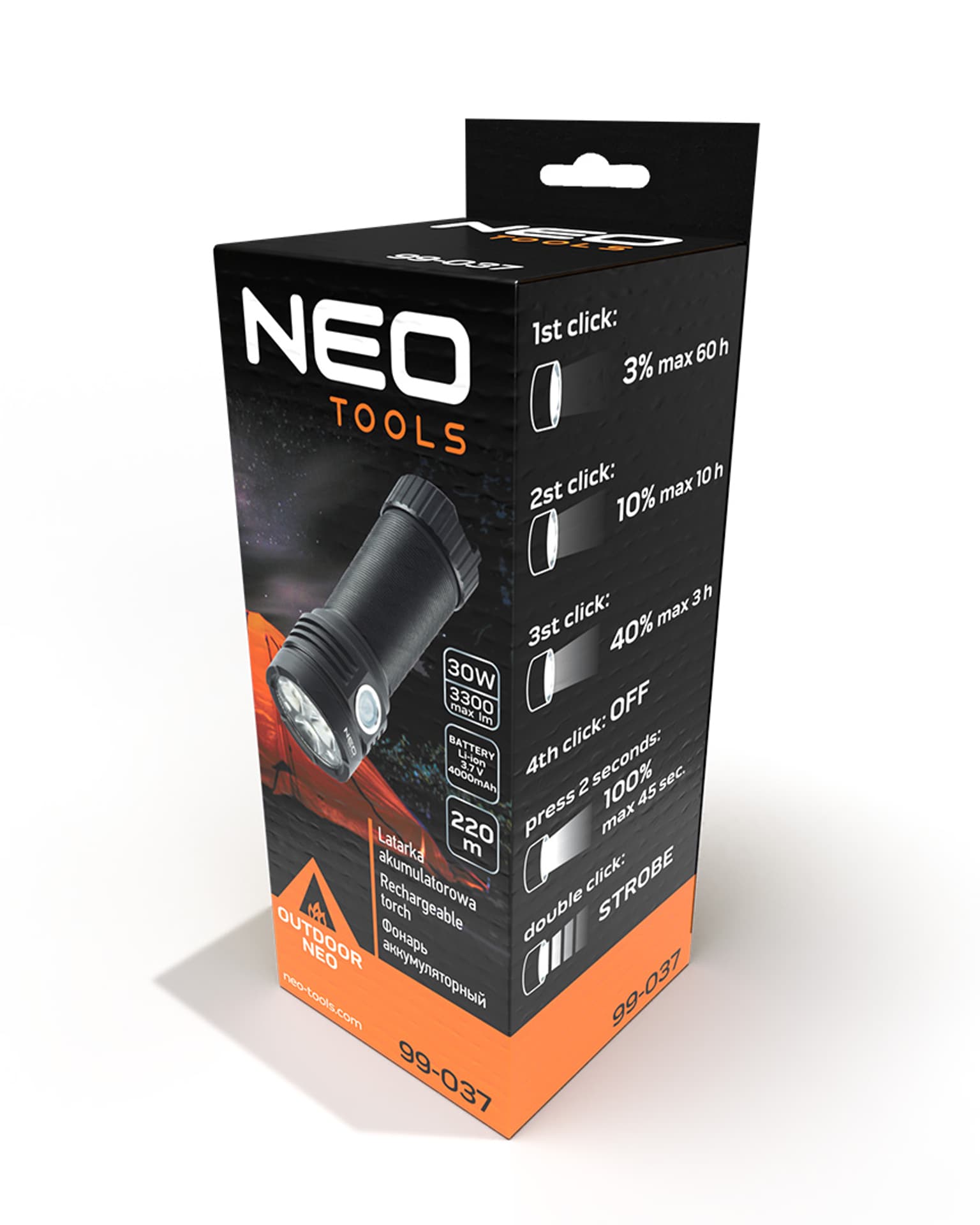 

Latarka akumulatorowa USB 3300 lm OSRAM P9 LED