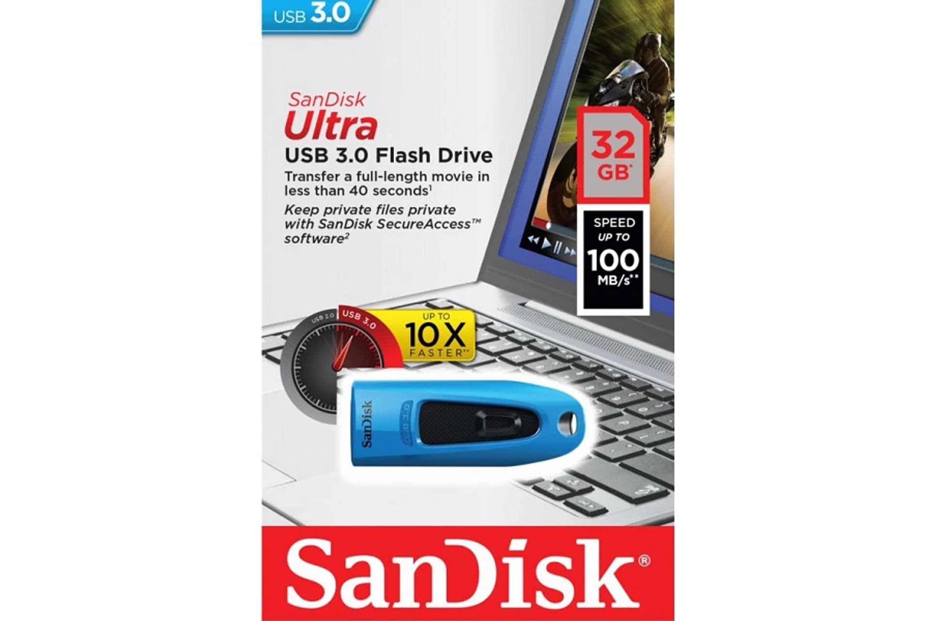 

PENDRIVE SANDISK 64GB CRUZER ULTRA USB 3.0 BLUE