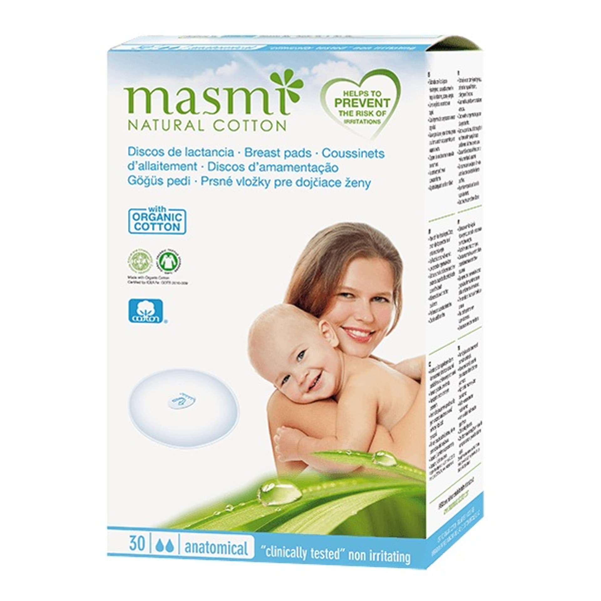 

Masmi Natural Cotton wkładki laktacyjne z bawełny organicznej 30szt