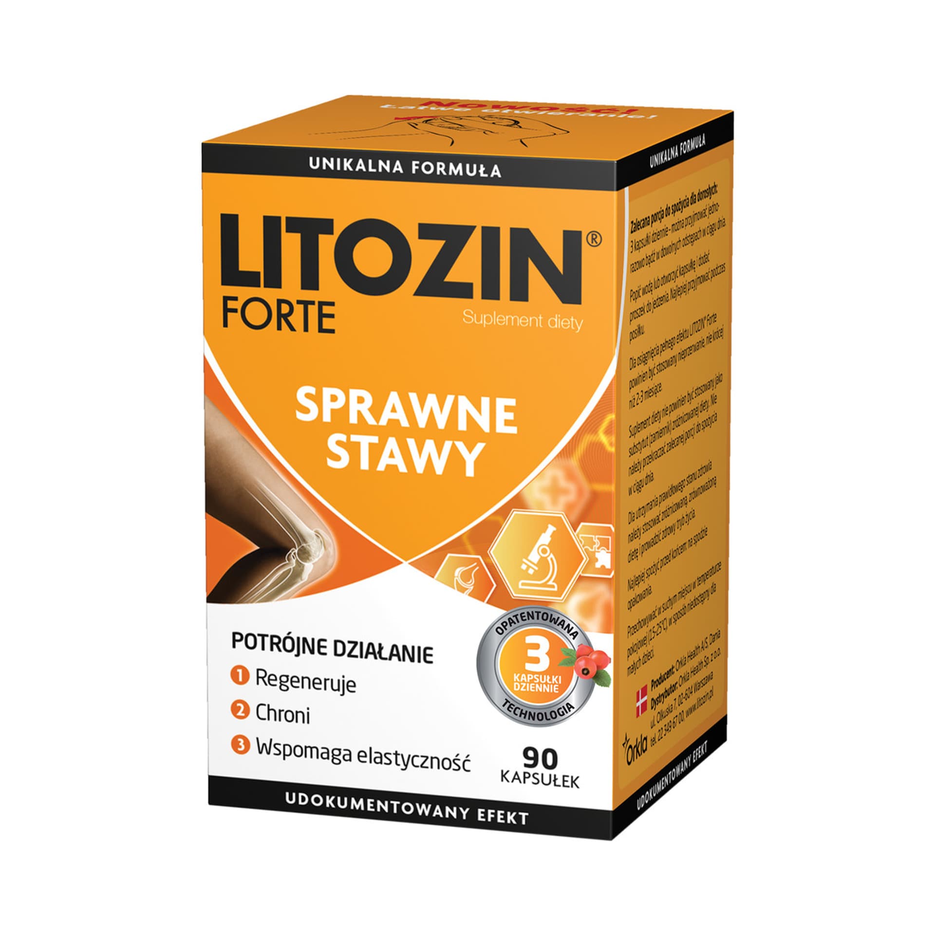 

LITOZIN Forte sprawne stawy suplement diety 90 kapsułek