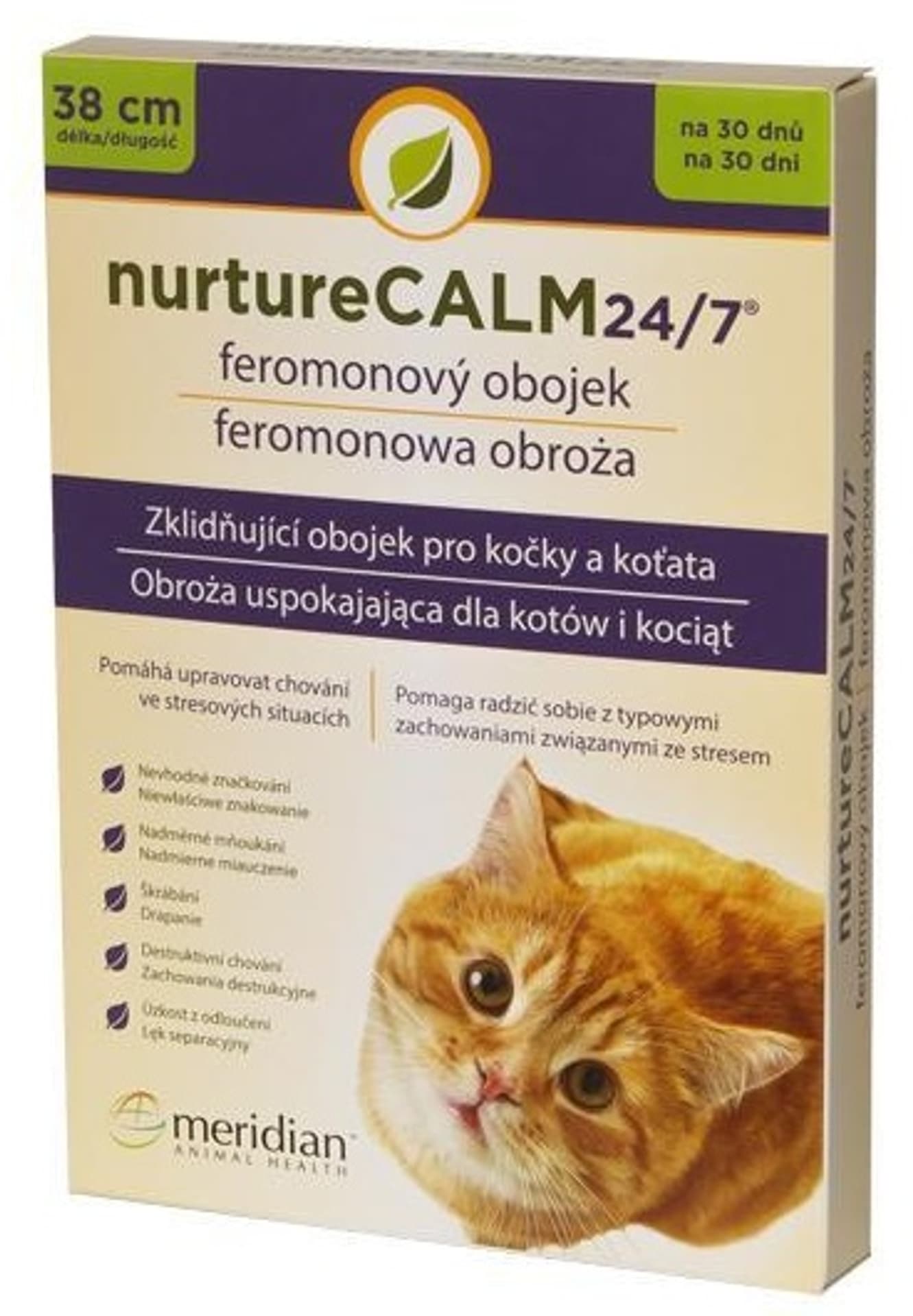 

Obroża feromonowa dla kota (uspokajająca) NurtureCalm 24/7