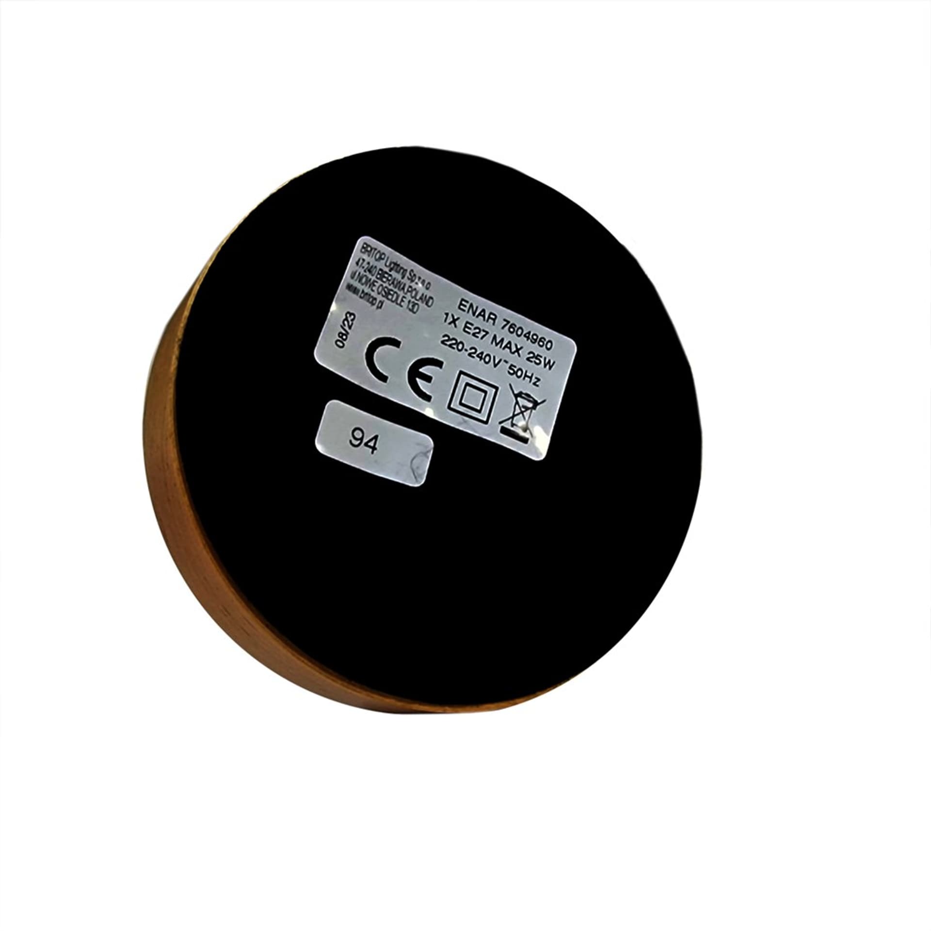 

Enar Lampa Stołowa 1xE27 Max.25W Dąb Olejowany/Czarny/Czarny PCV