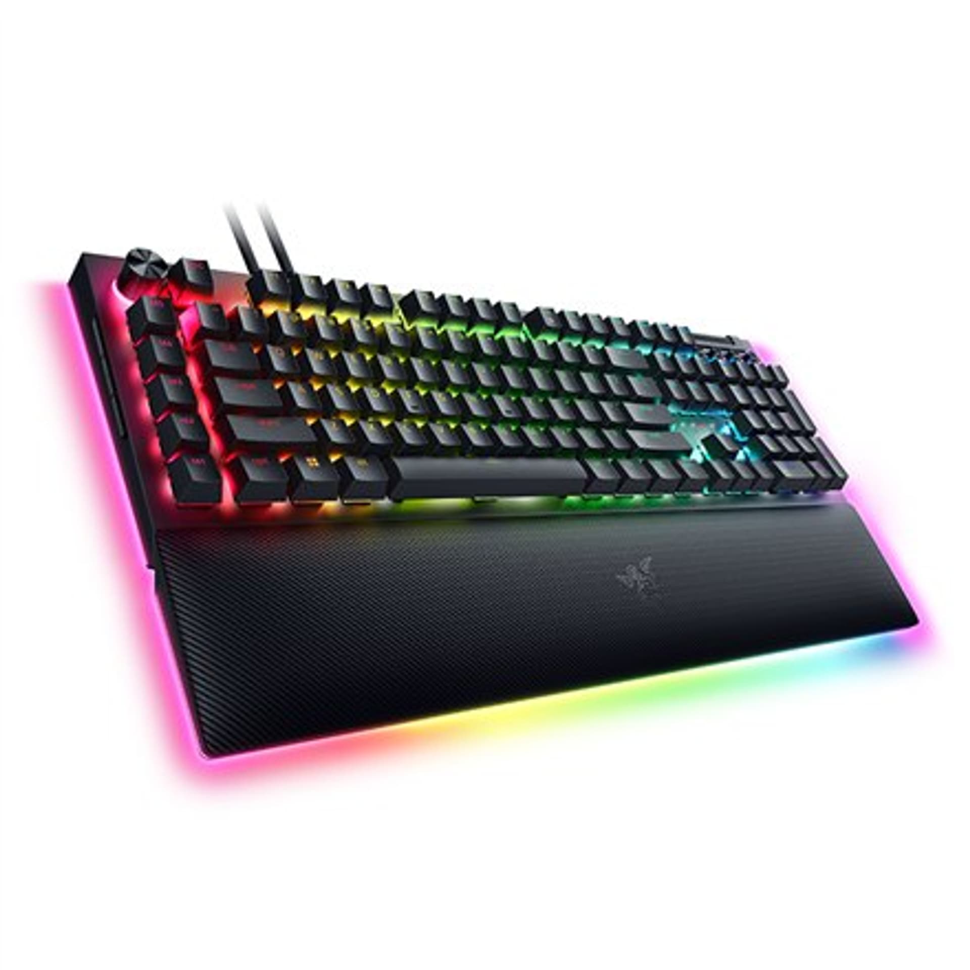 

Razer mechaniczna klawiatura do gier BlackWidow V4 Pro RGB LED light, amerykańska, przewodowa, czarna, zielone przełączniki, kla