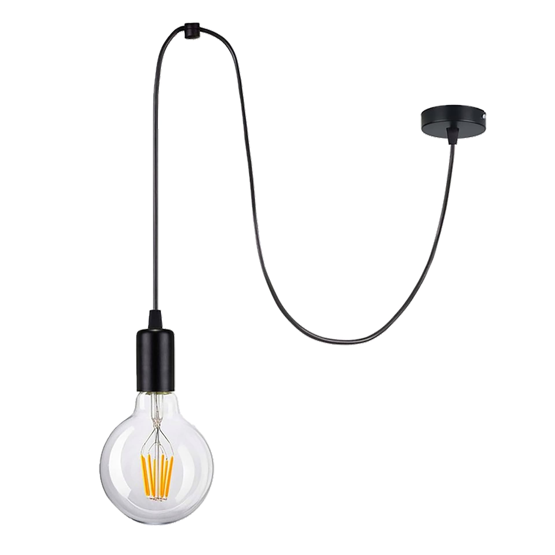 

LINO lampa wisząca, moc max. 1x60W, E27, czarna
