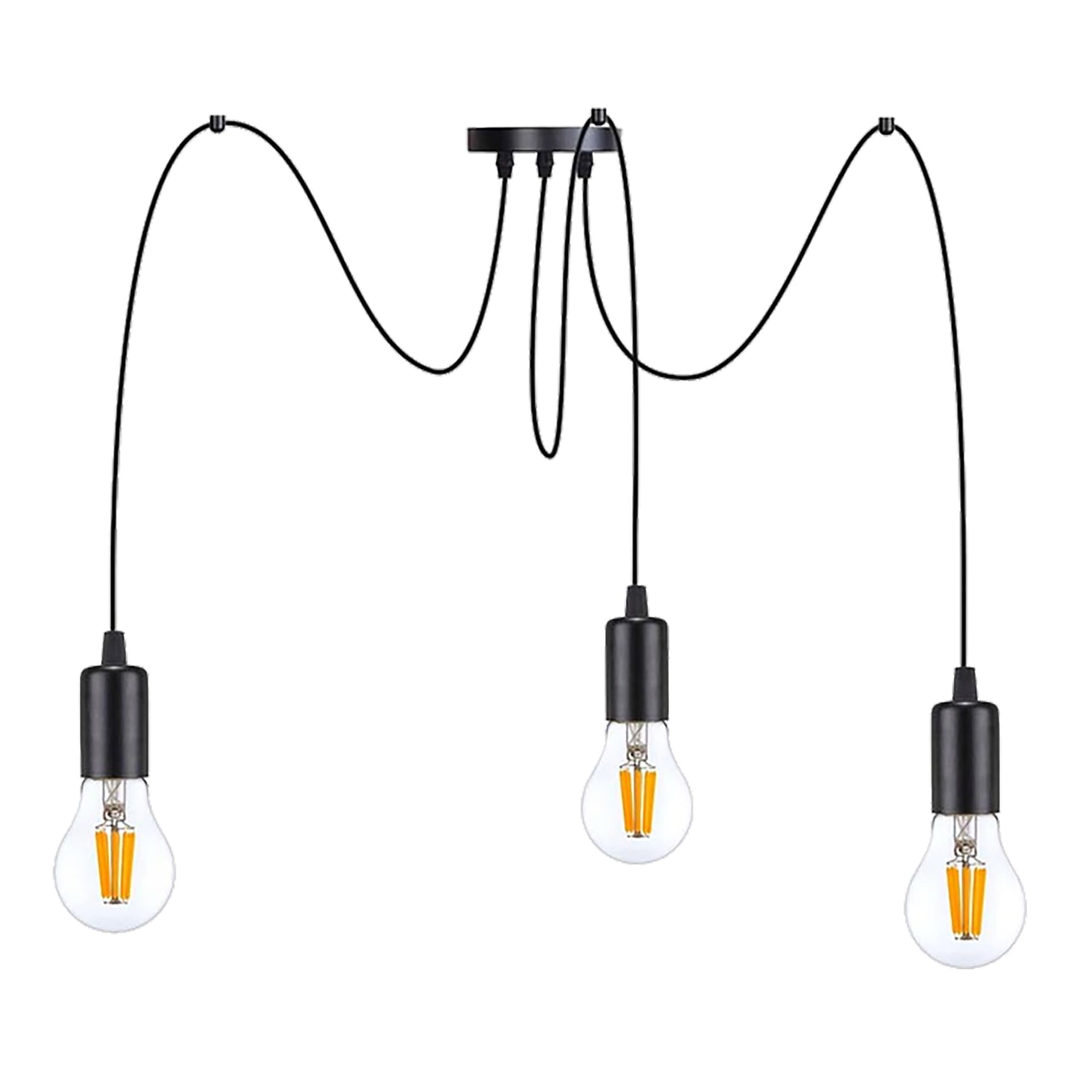 

LINO lampa wisząca, moc max. 3x60W, E27, czarna