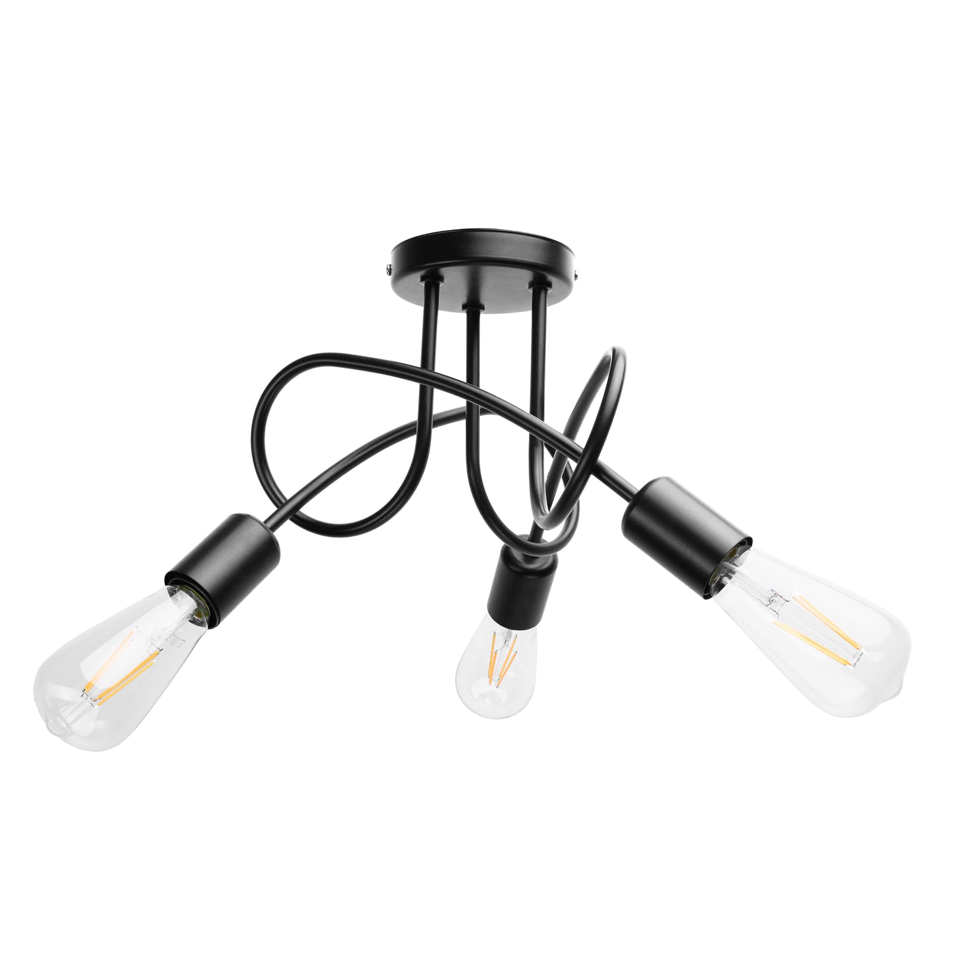 

MALAGA lampa wisząca, moc max.3x60W, E27, czarna