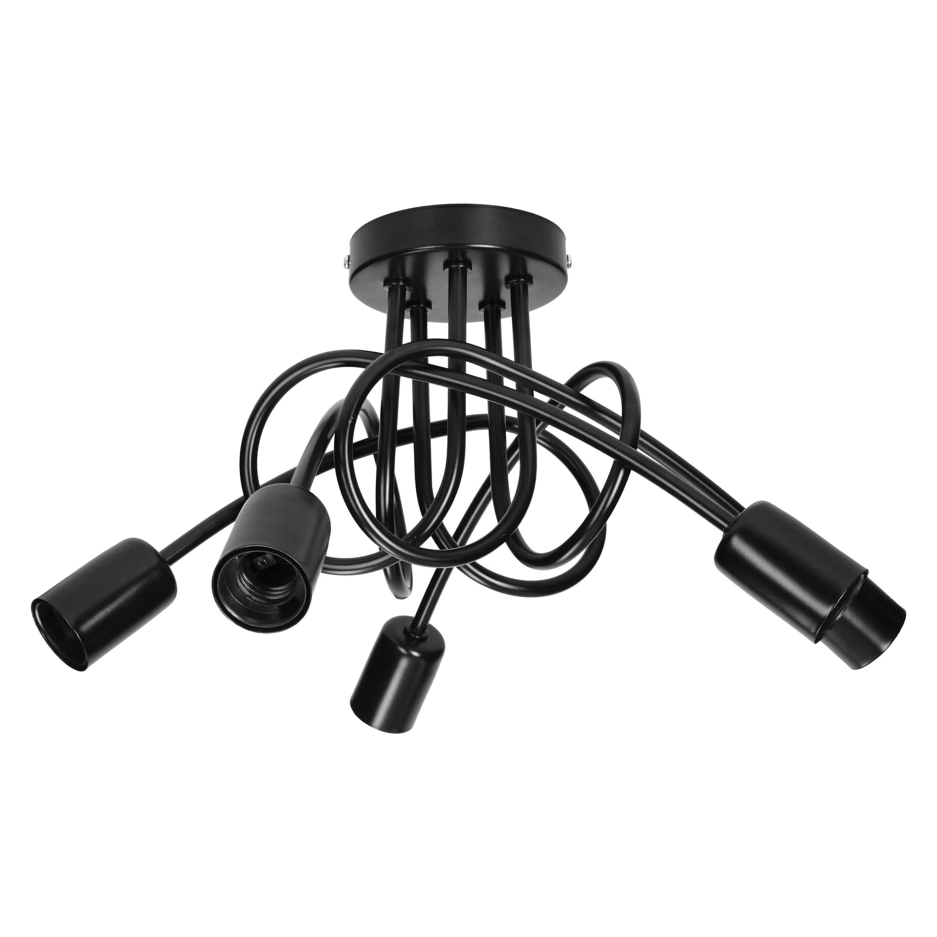 

MALAGA lampa wisząca moc max. 5x60W, E27, czarna