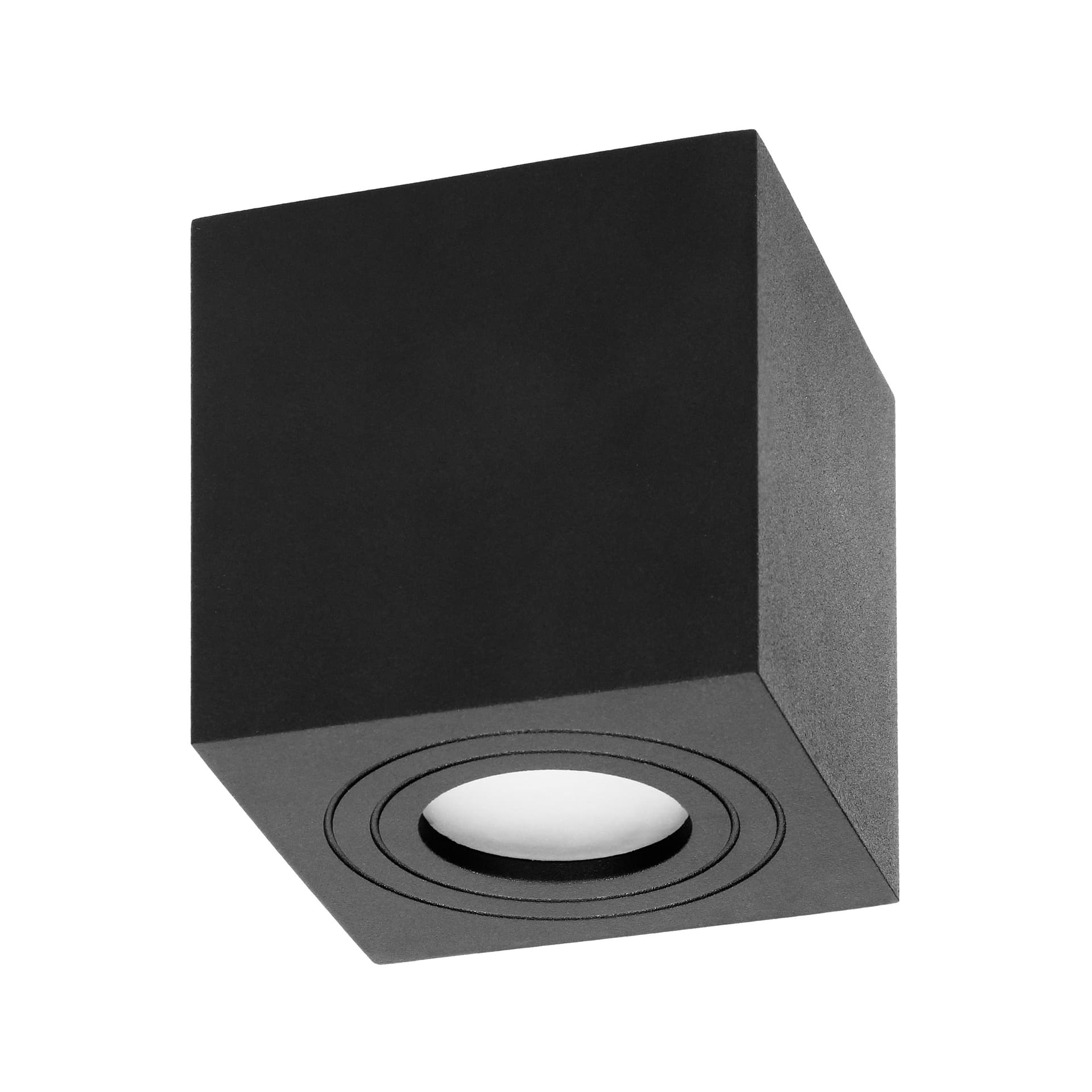 

MEGY DLS GU10 downlight max 50W, IP54, kwadrat, czarny, aluminium