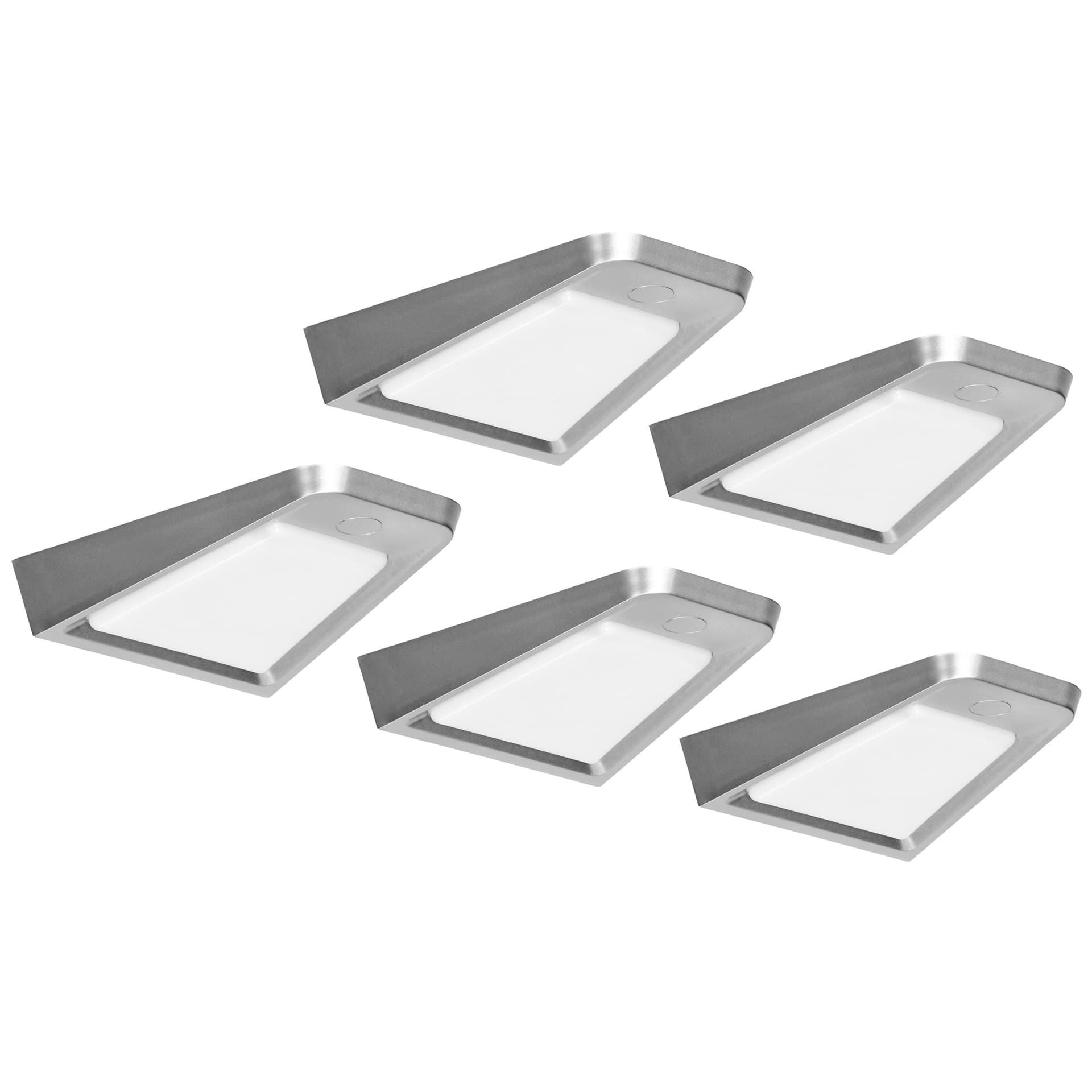 

DIKI zestaw 5 lamp podszafkowych LED, 5x2W, 4000K, z wyłącznikiem bezdotykowym, srebrny