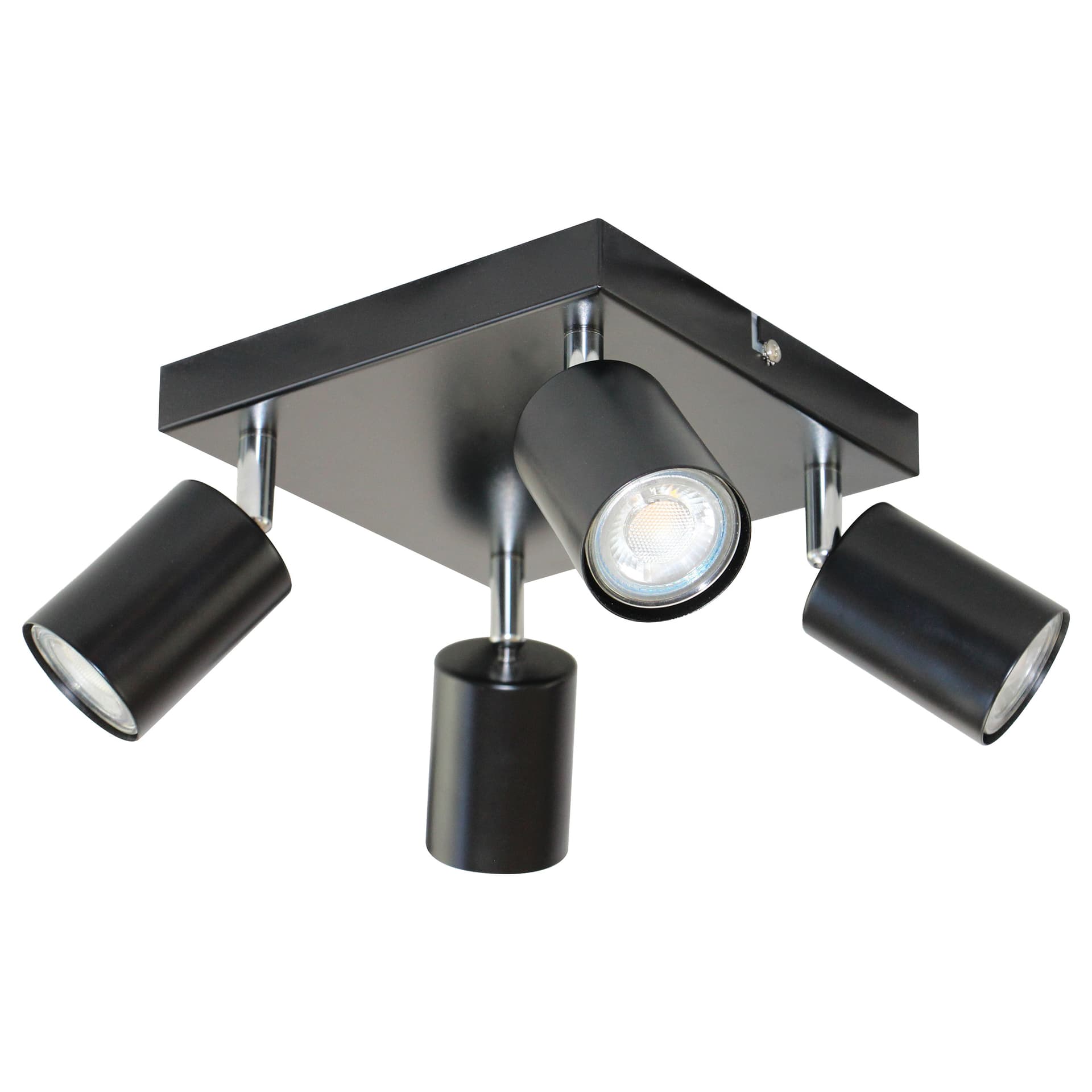 

DOA SP4, oprawa ścienno-sufitowa, GU10 max. 4x50W, IP20, czarna, kwadrat