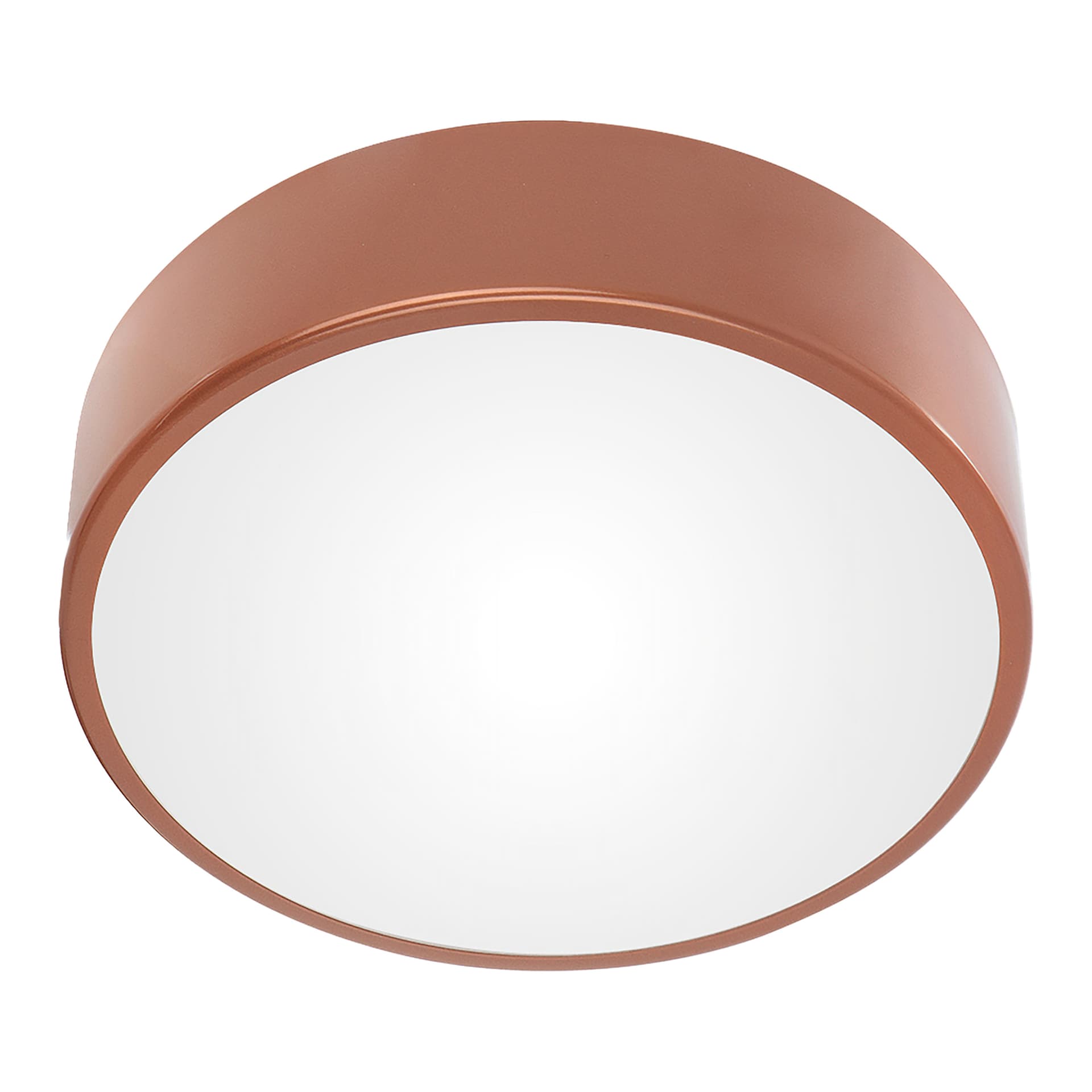 

OVO plafon 2xE27, 2x24W, miedziana stal, klosz szklany matowy, IP20,  300
