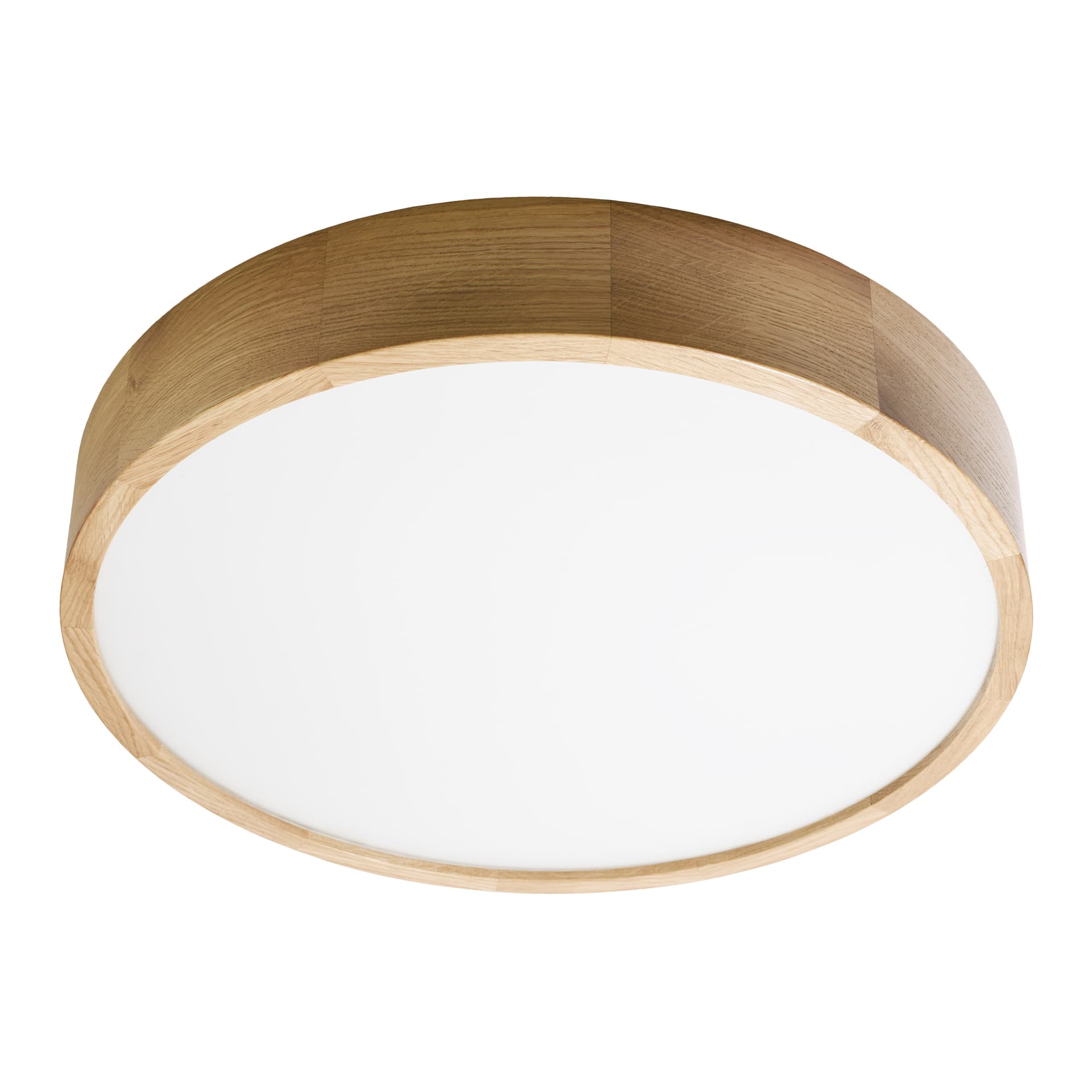 

OVO plafon 4xE27, 4x24W, dębowy, klosz szklany matowy, IP20,  475