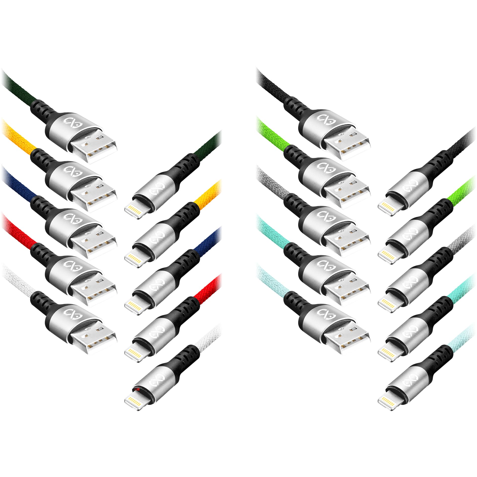 

EXC Mobile kabel USB - Lightning BRAID, 1.2M, 2.4A, szybkie ładowanie, kolor mix