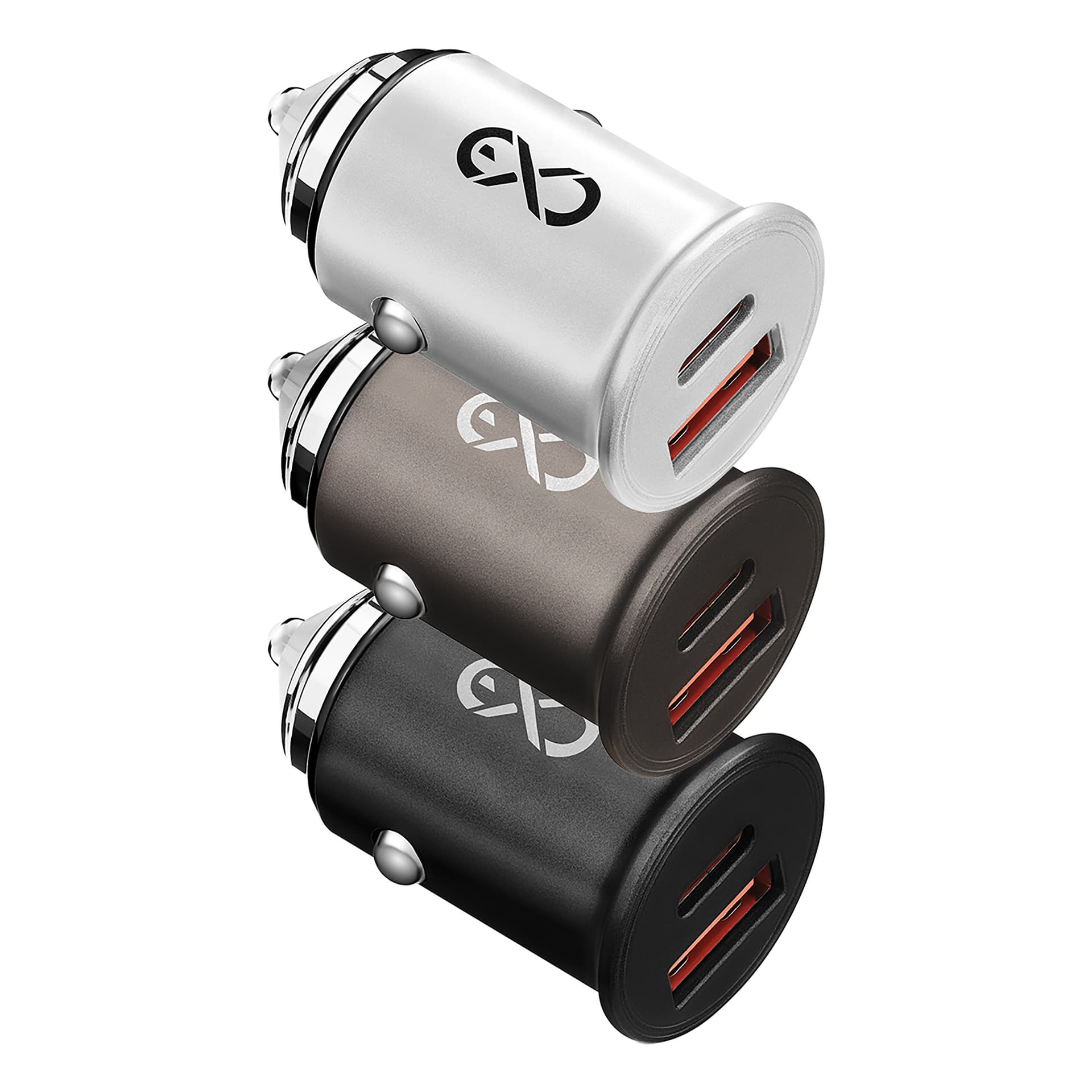 

EXC Mobile ładowarka samochodowa CUTE PRO, USB+PD, 30W, kolor mix
