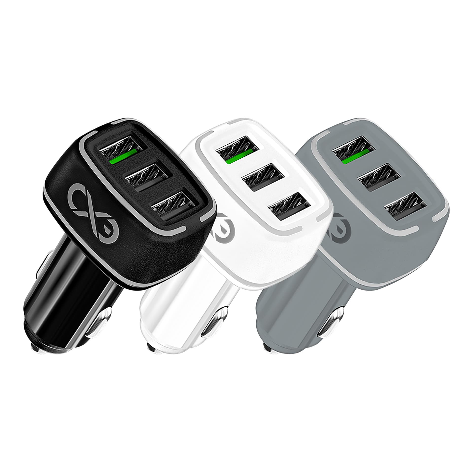 

EXC Mobile ładowarka samochodowa LIGHT, 3xUSB, 33W, kolor mix