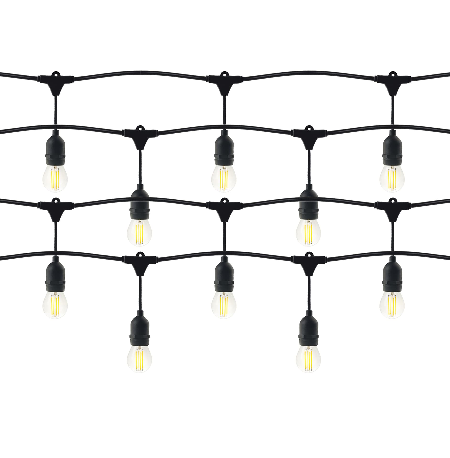

Zestaw girlanda oświetleniowa -1 sznur 20m (20 opraw) + 20 żarówek LED 1W E27, 3000K - ciepła + 1 żarówka gratis!