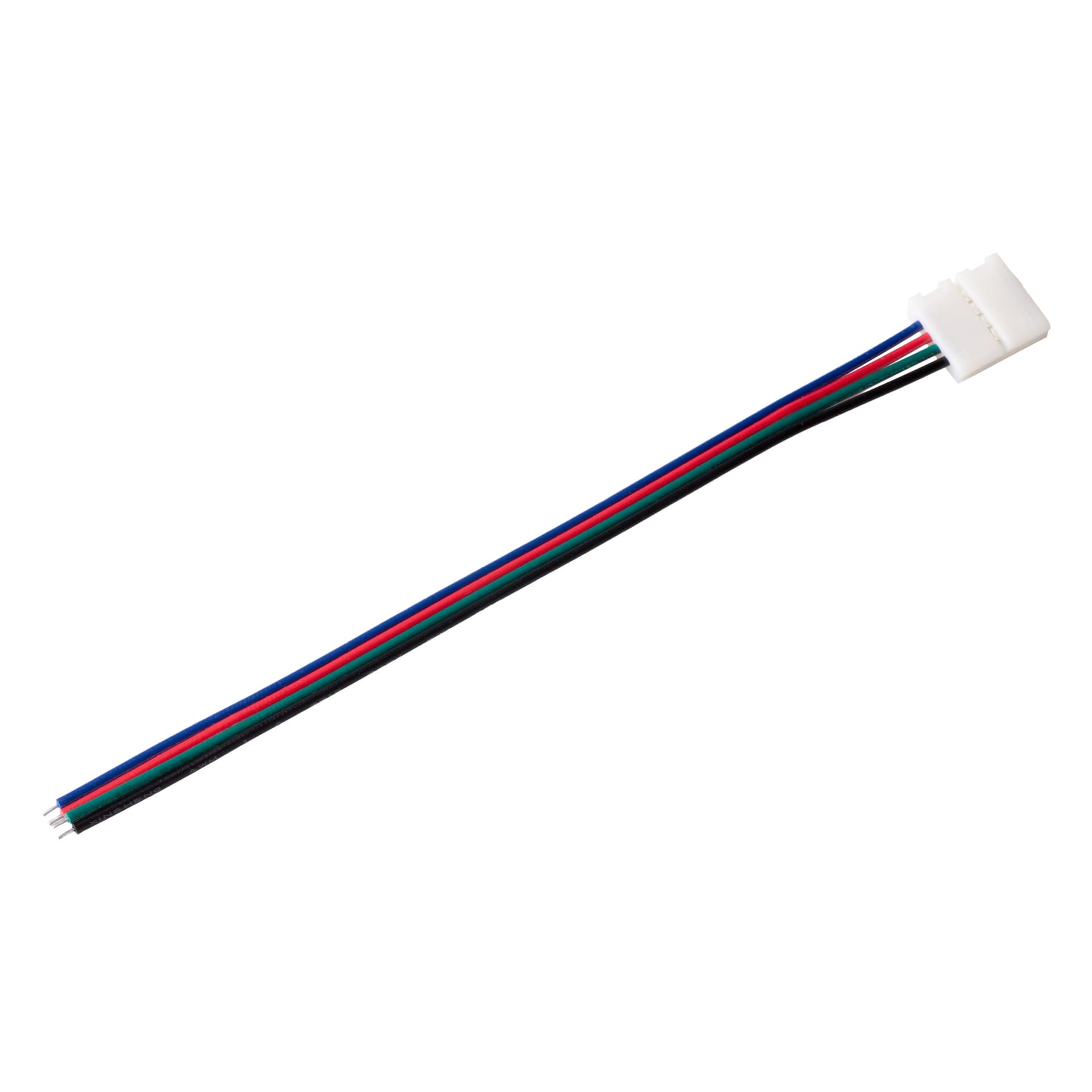 

Złączka do szybkiego montażu (szybkozłączka) wielokolorowych taśm LED RGB 10mm 4pin-przewód, Szybkozłączka) wielokolorowych taśm led rgb 10mm 4pin-przewó
