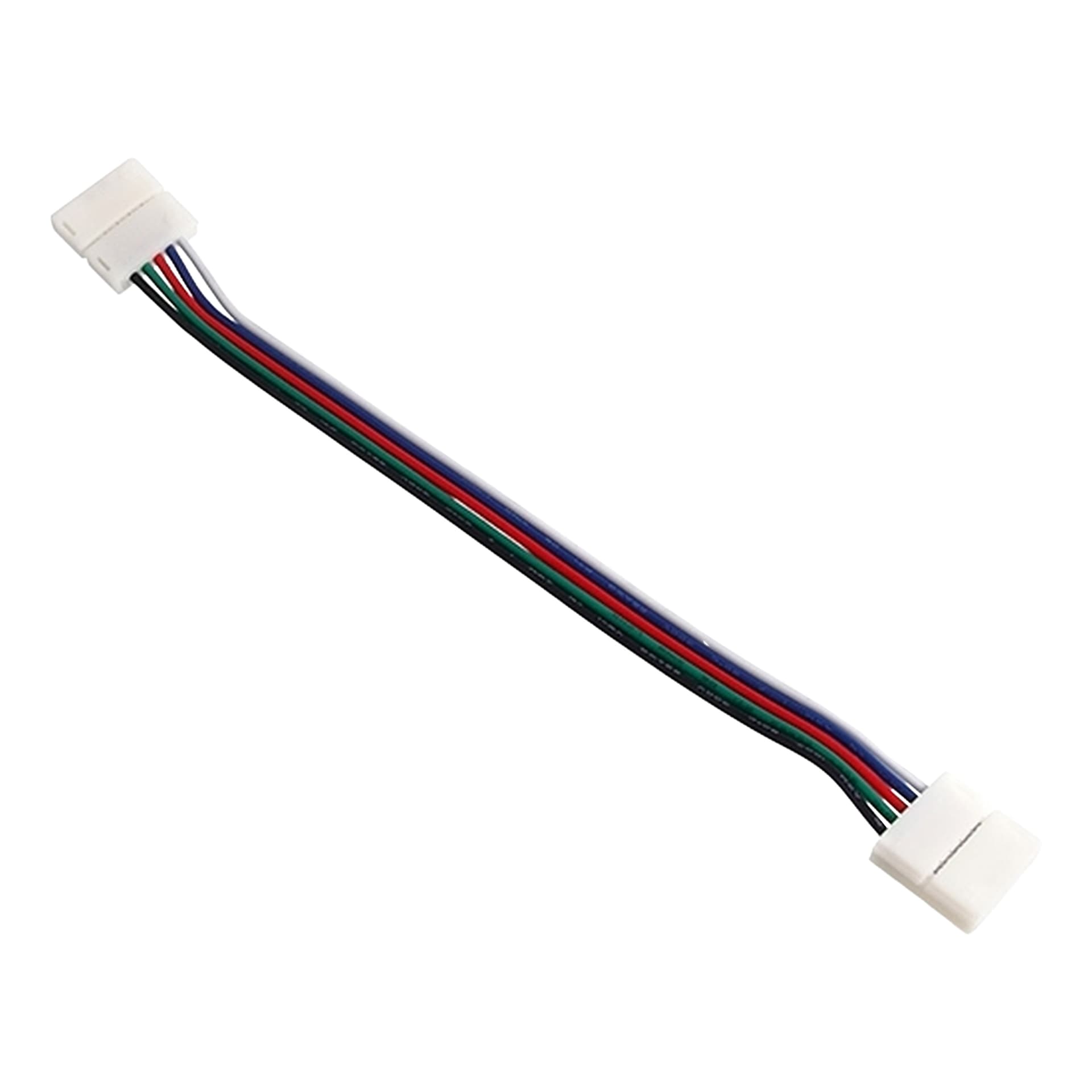 

Dwustronna złączka do szybkiego montażu (szybkozłączka) wielokolorowych taśm LED RGBW 12mm 5pin-przewód-5pin, Szybkozłączka) wielokolorowych taśm led rgbw 12mm 5pin-przewód-5pi