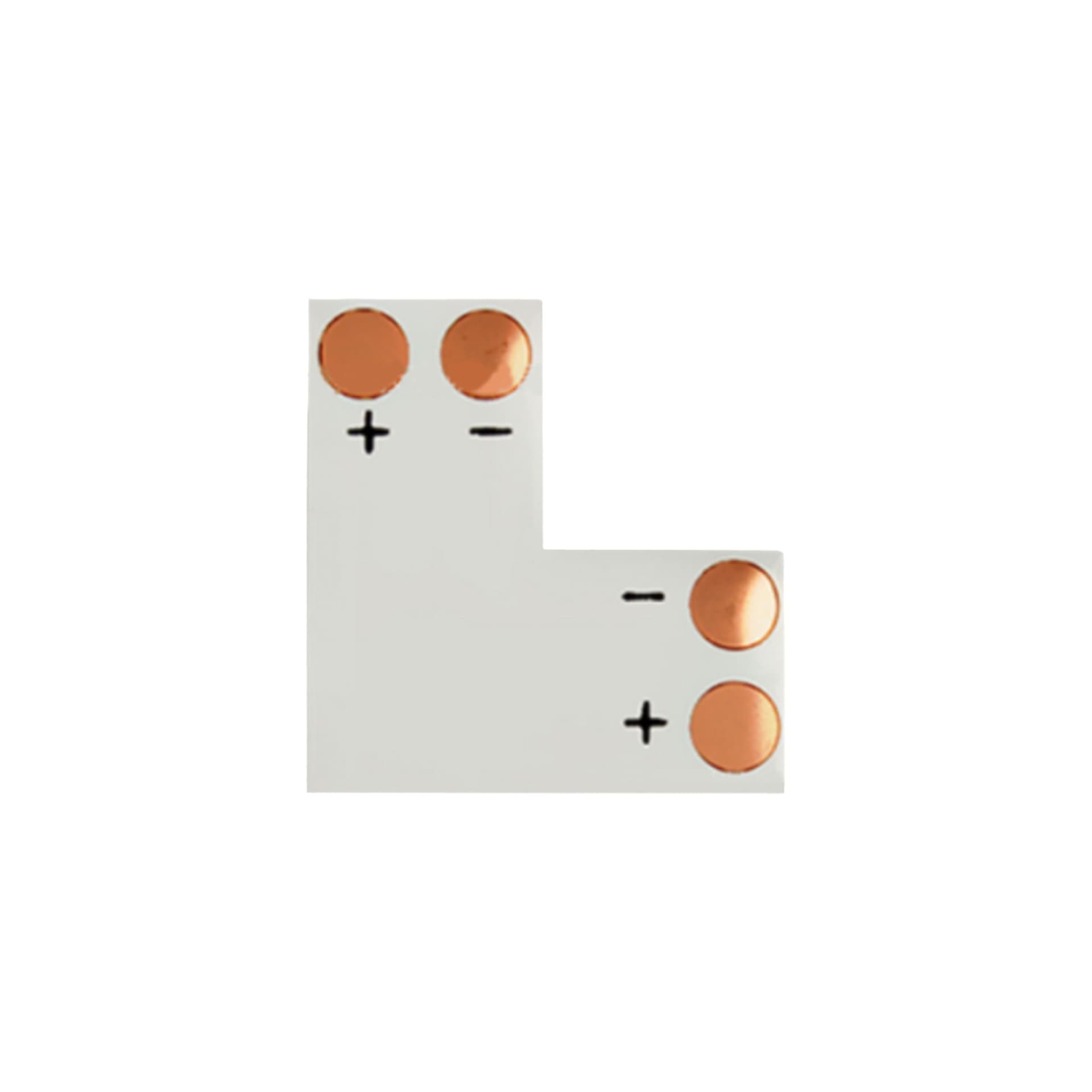 

Kątowa złączka L do szybkiego montażu (szybkozłączka) taśm LED 10mm 2pin-2pin, Szybkozłączka) taśm led 10mm 2pin-2pi