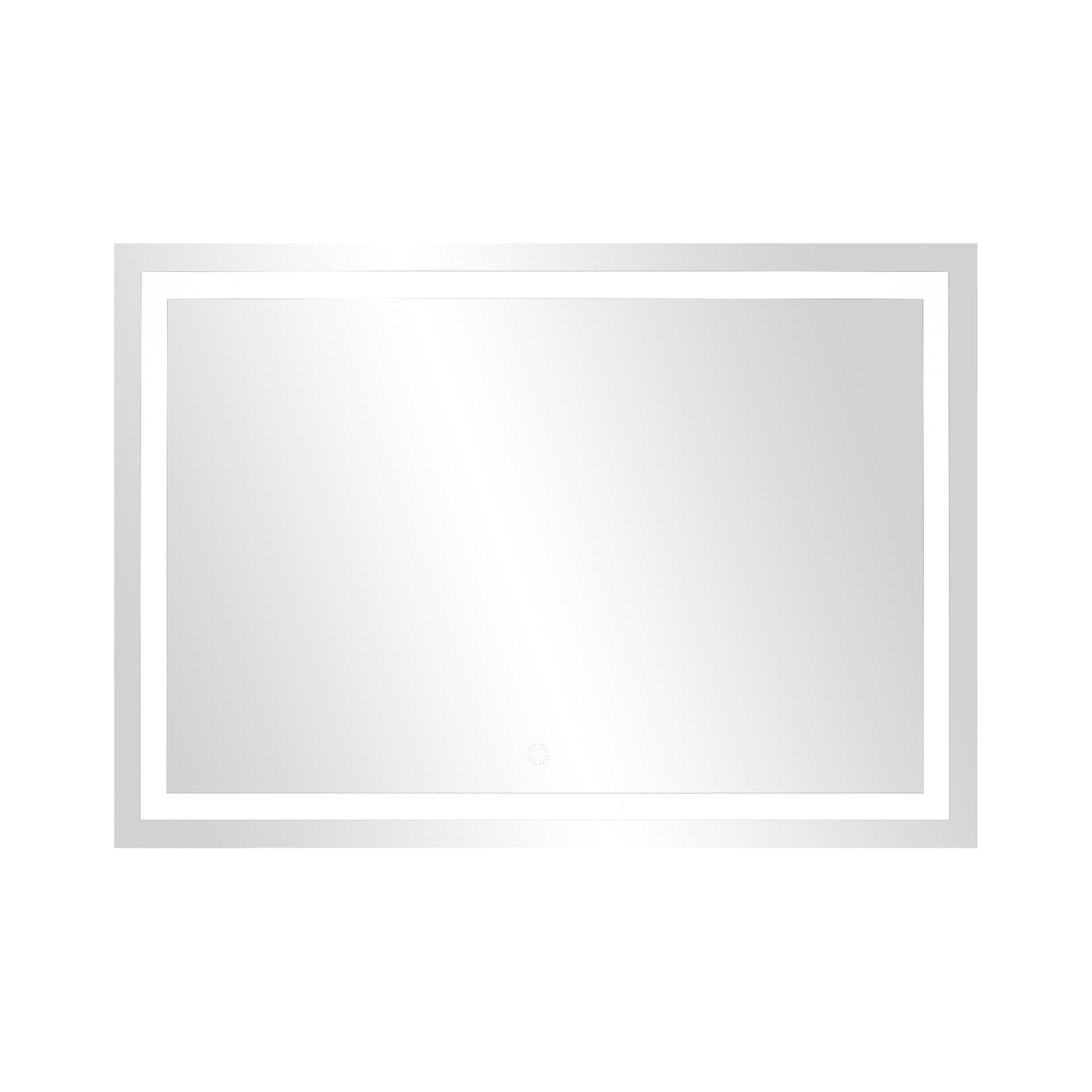 

Lustro prostokątne poziome LED 80x70 cm (z wbudowanym włącznikiem, z marginesem, 4000K)