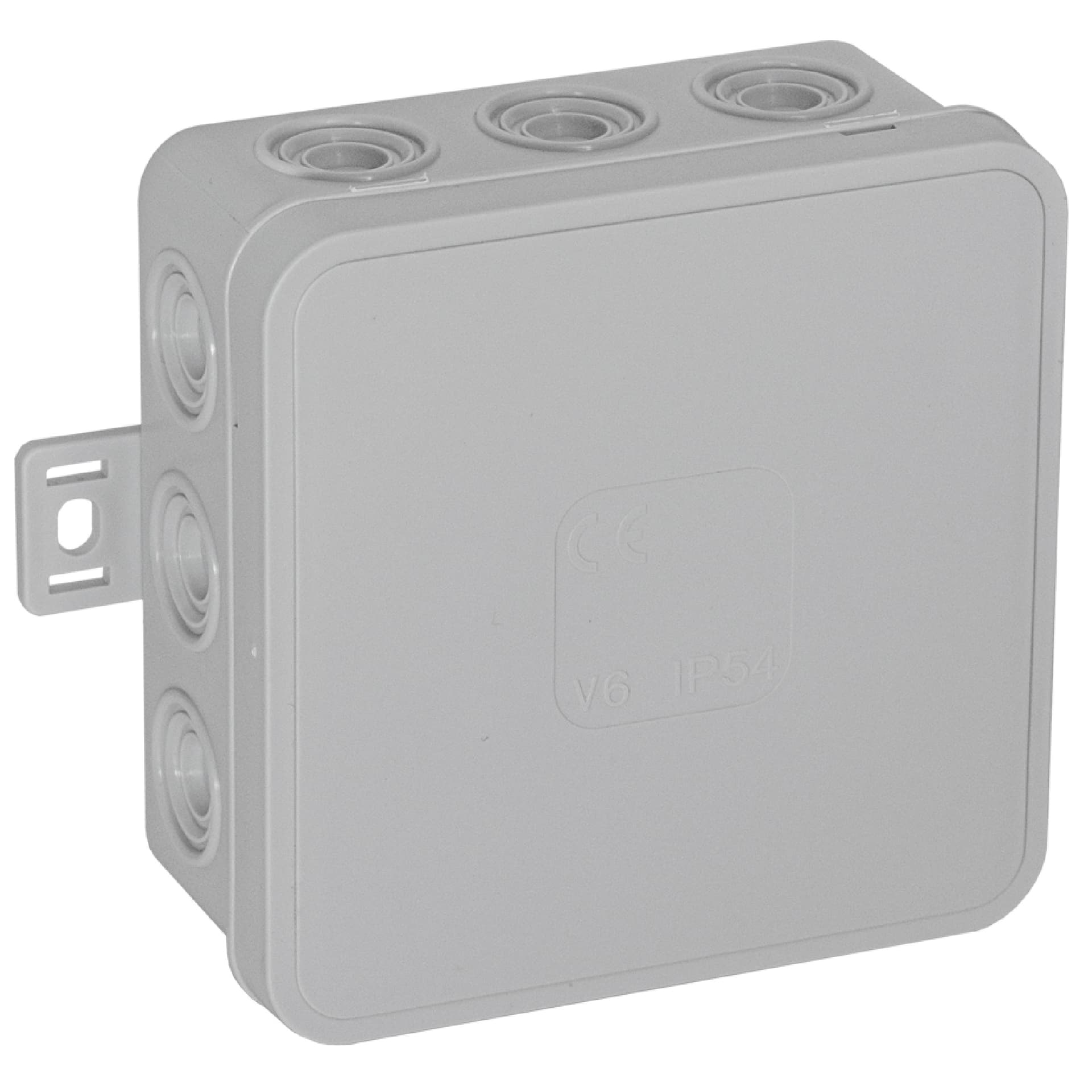 

Puszka n/t CLICK, IP54, 12 przepustów, 85x85x41mm, szara, 50 szt.