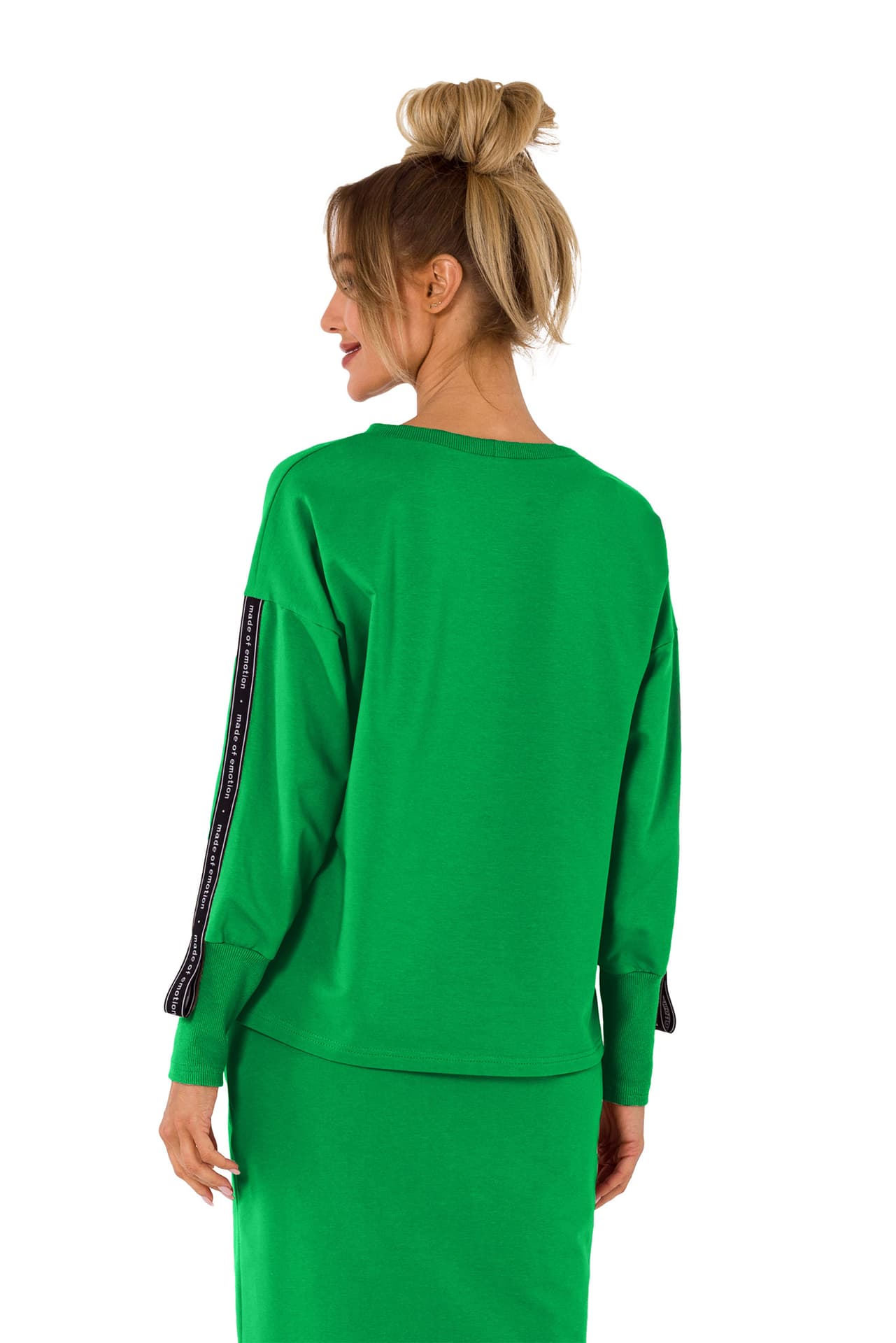 

M727 Bluza z lampasami - soczysta zieleń (kolor zielony, rozmiar XL)