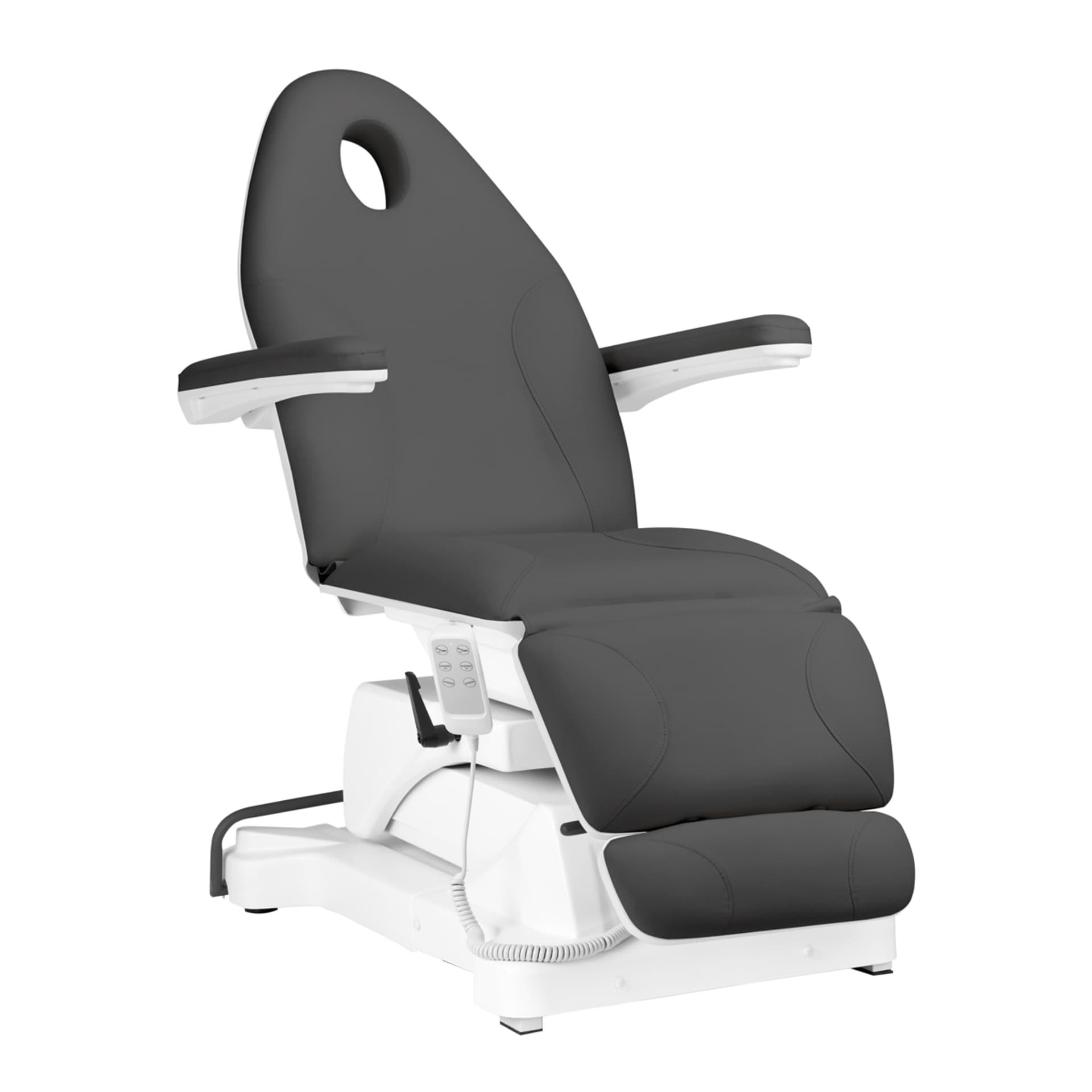 

Fotel kosmetyczny elektryczny Sillon Basic 3 siln. obrotowy szary