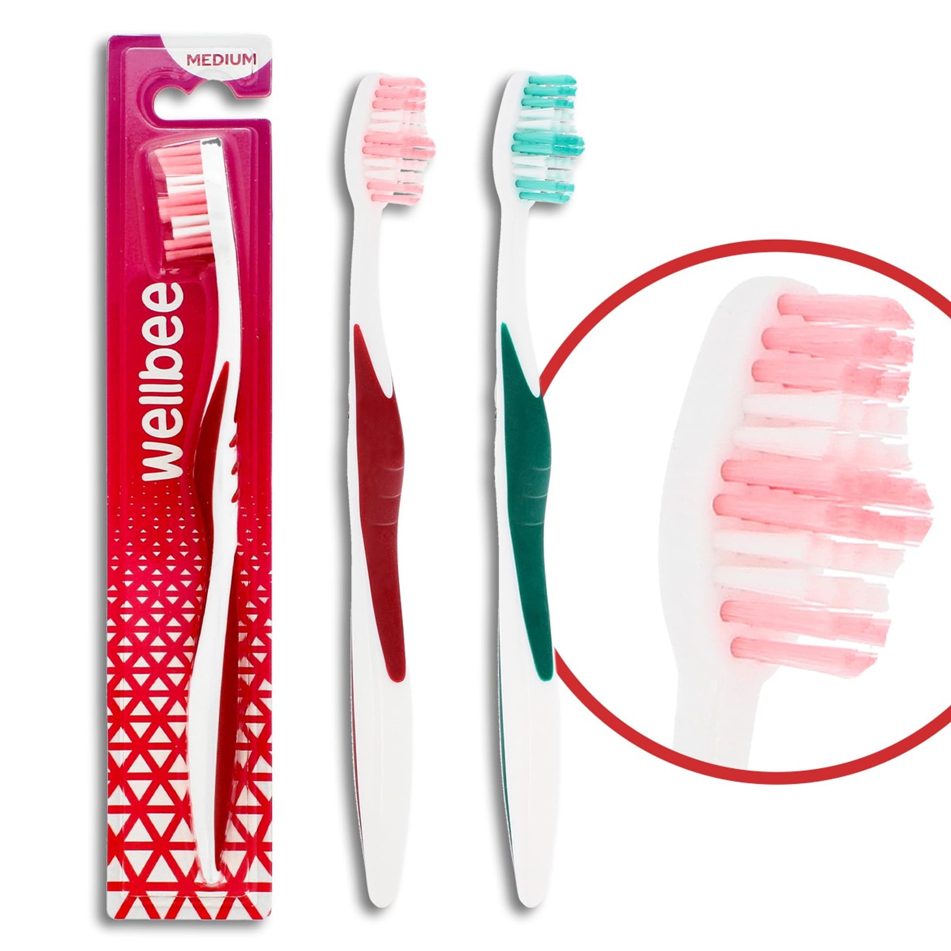 

WELLBEE Szczot.Medium Blister