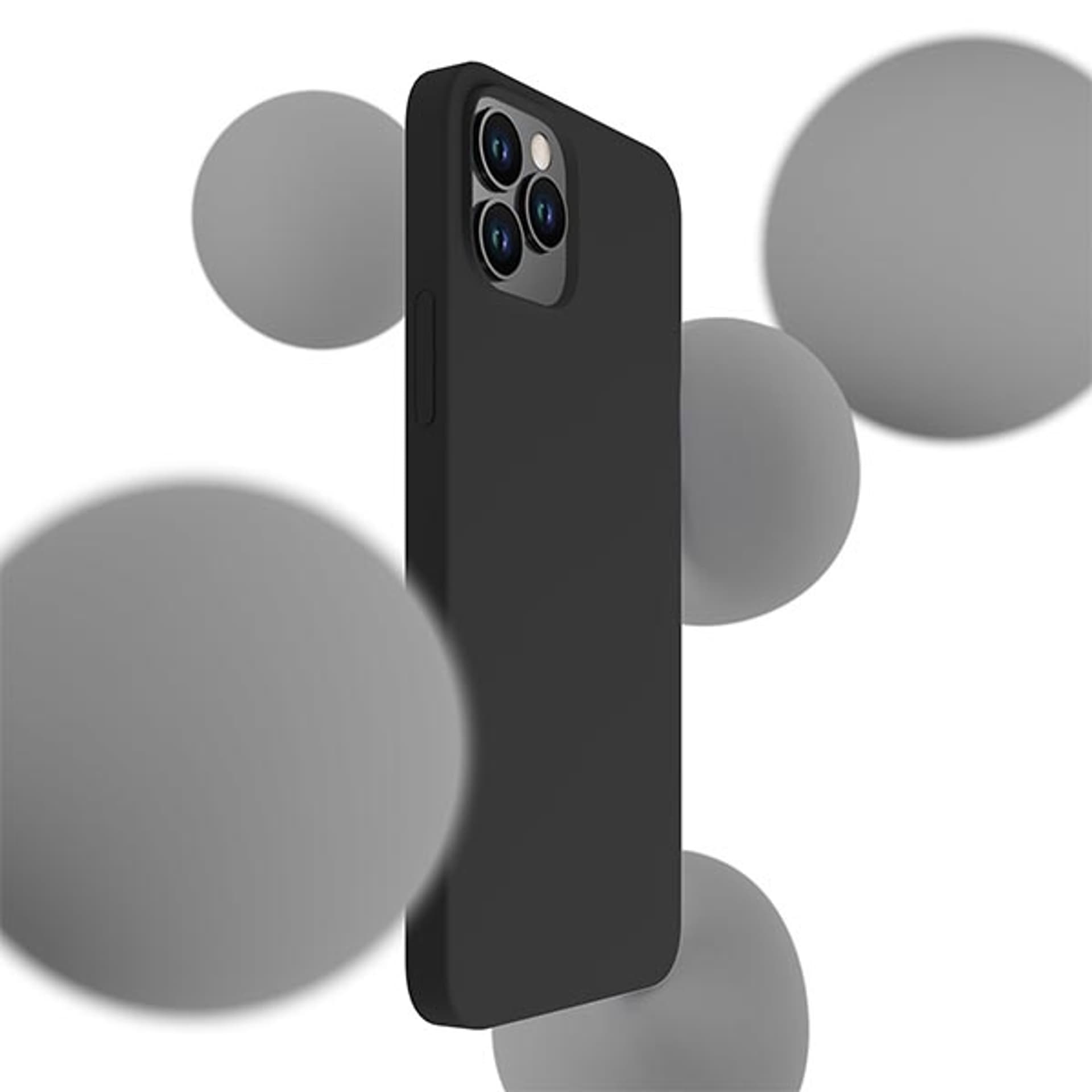 

3MK Silicone Case iPhone 12 Pro Max 6,7" czarny/black
