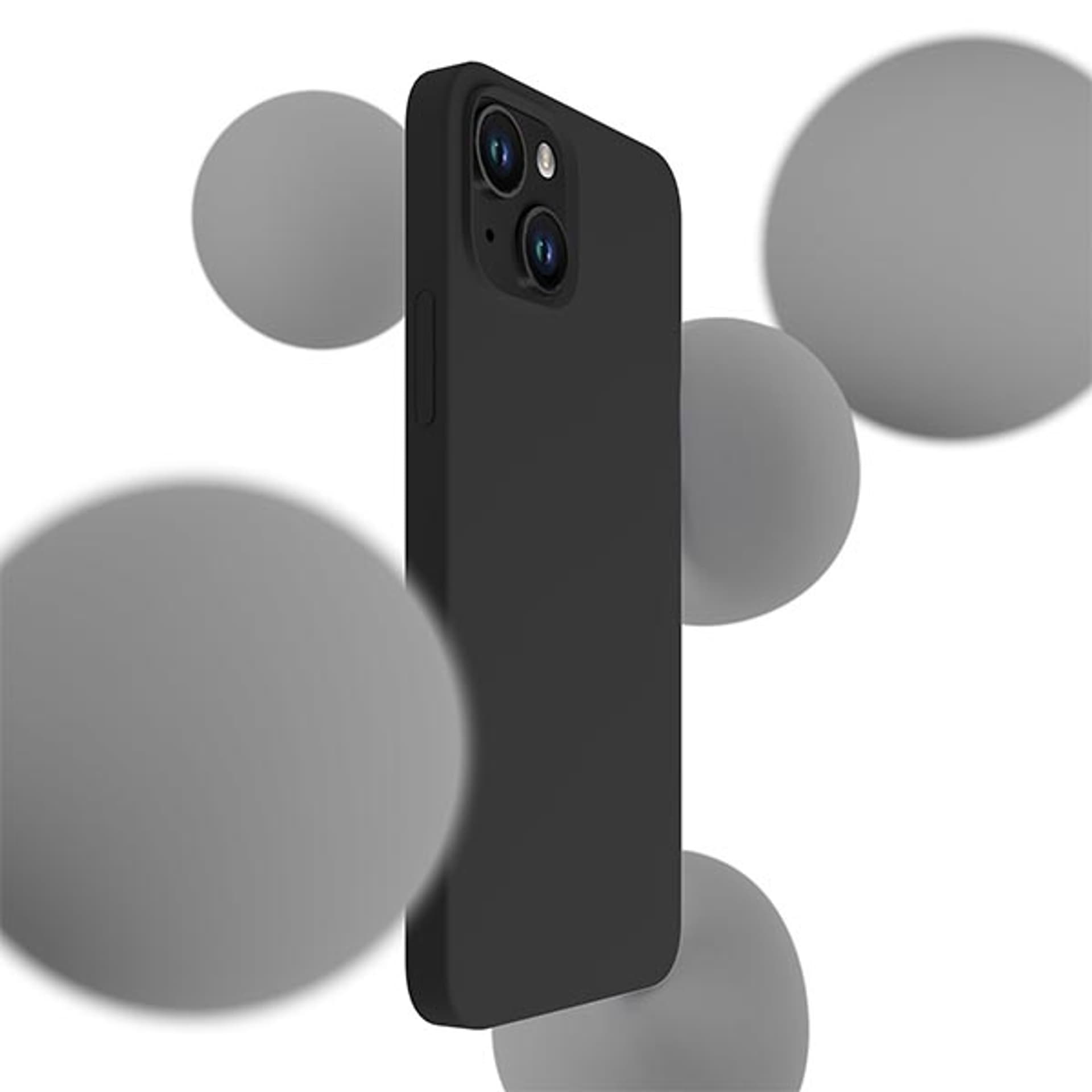 

3MK Silicone Case iPhone 13 6,1" czarny/black