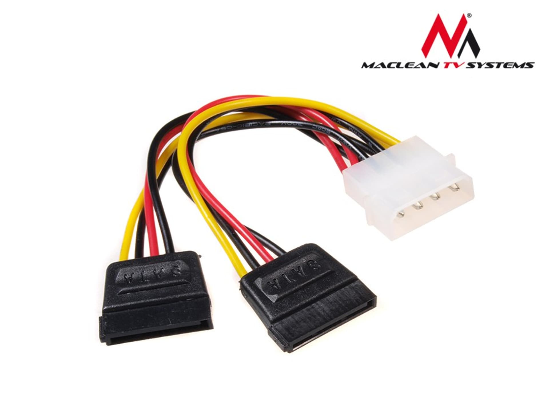 

MCTV-632 Kabel adapter zasilania Molex 2xSATA 15 cm Maclean