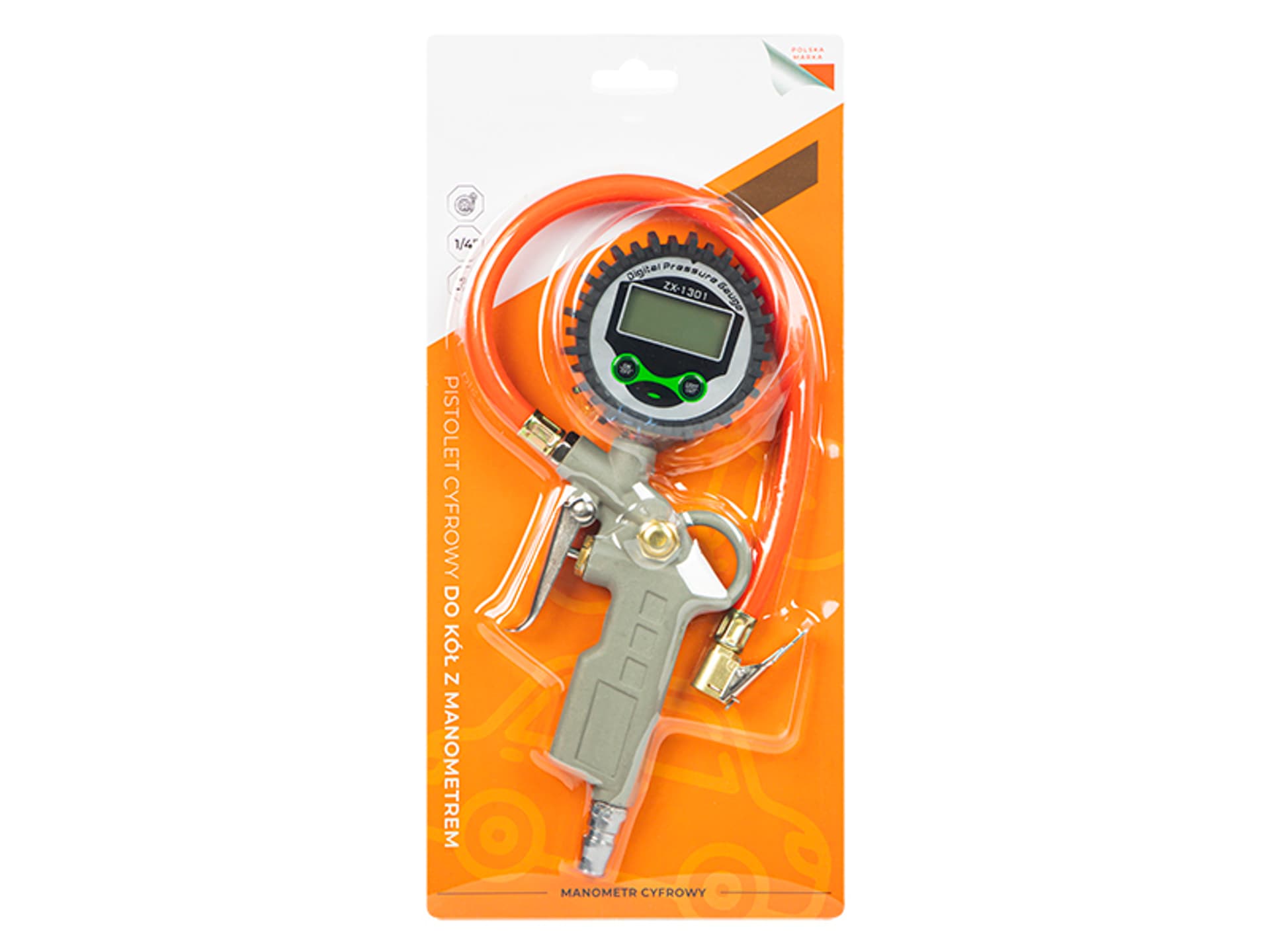 

67-057# Pistolet cyfrowy do kół z manometrem