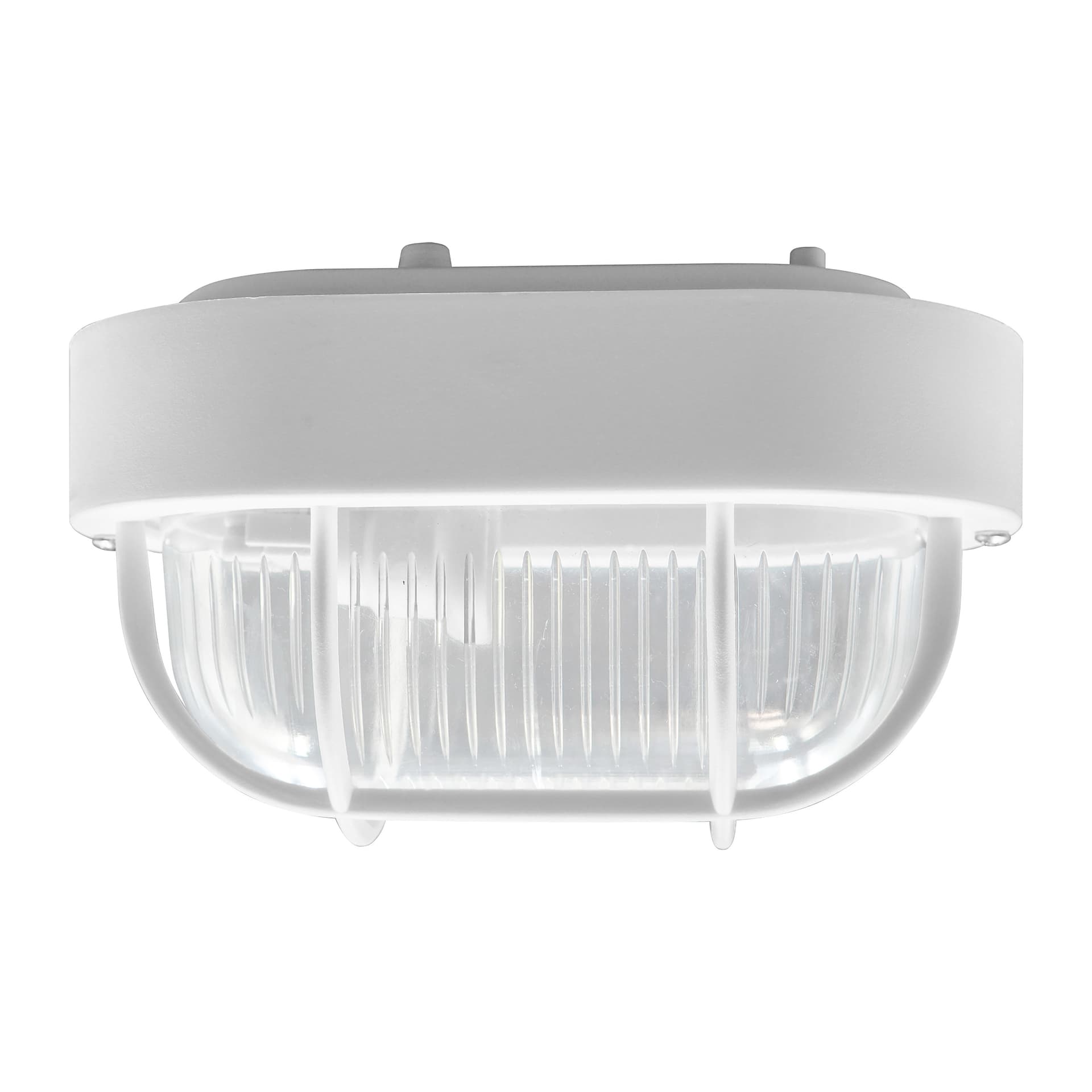 

OVAL 7040 STYL, oprawa oświetleniowa, 40W, E27, IP44, IK10, klosz poliwęglan przeźroczysty, podstawa polipropylen, siatka plastikowa, szara