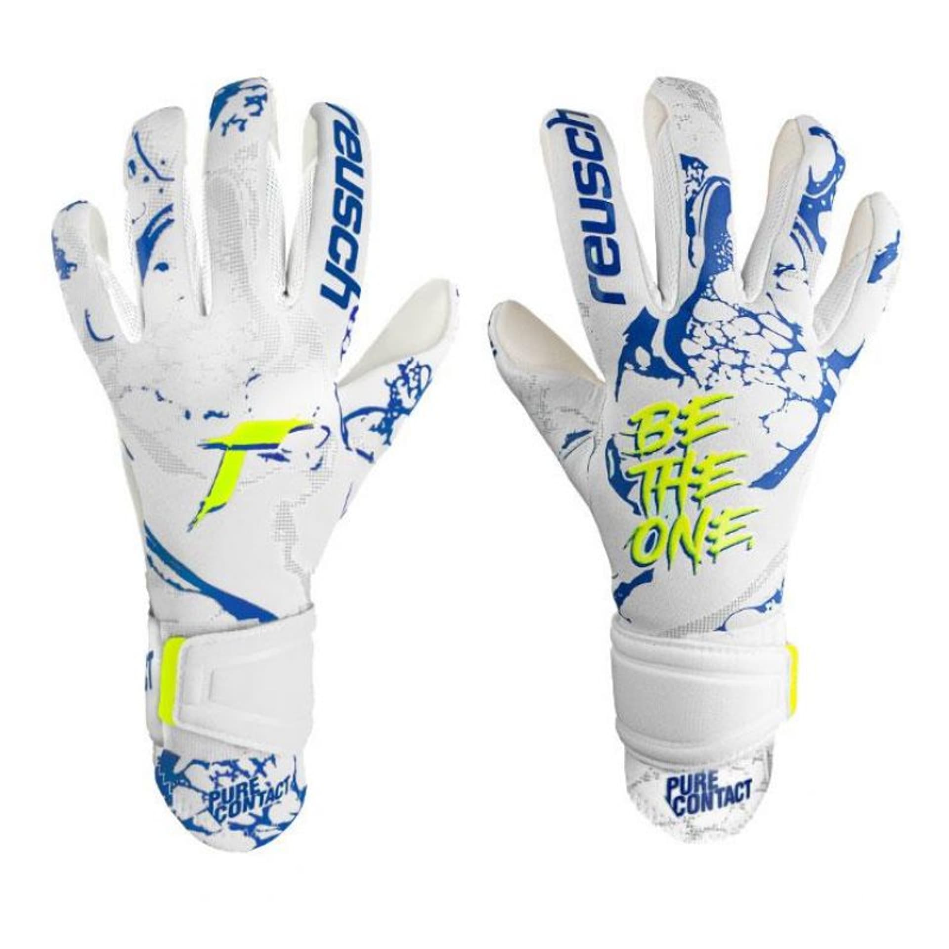 

Rękawice bramkarskie Reusch Pure Contact Silver M 5370200 (kolor Biały. Niebieski, rozmiar 9)